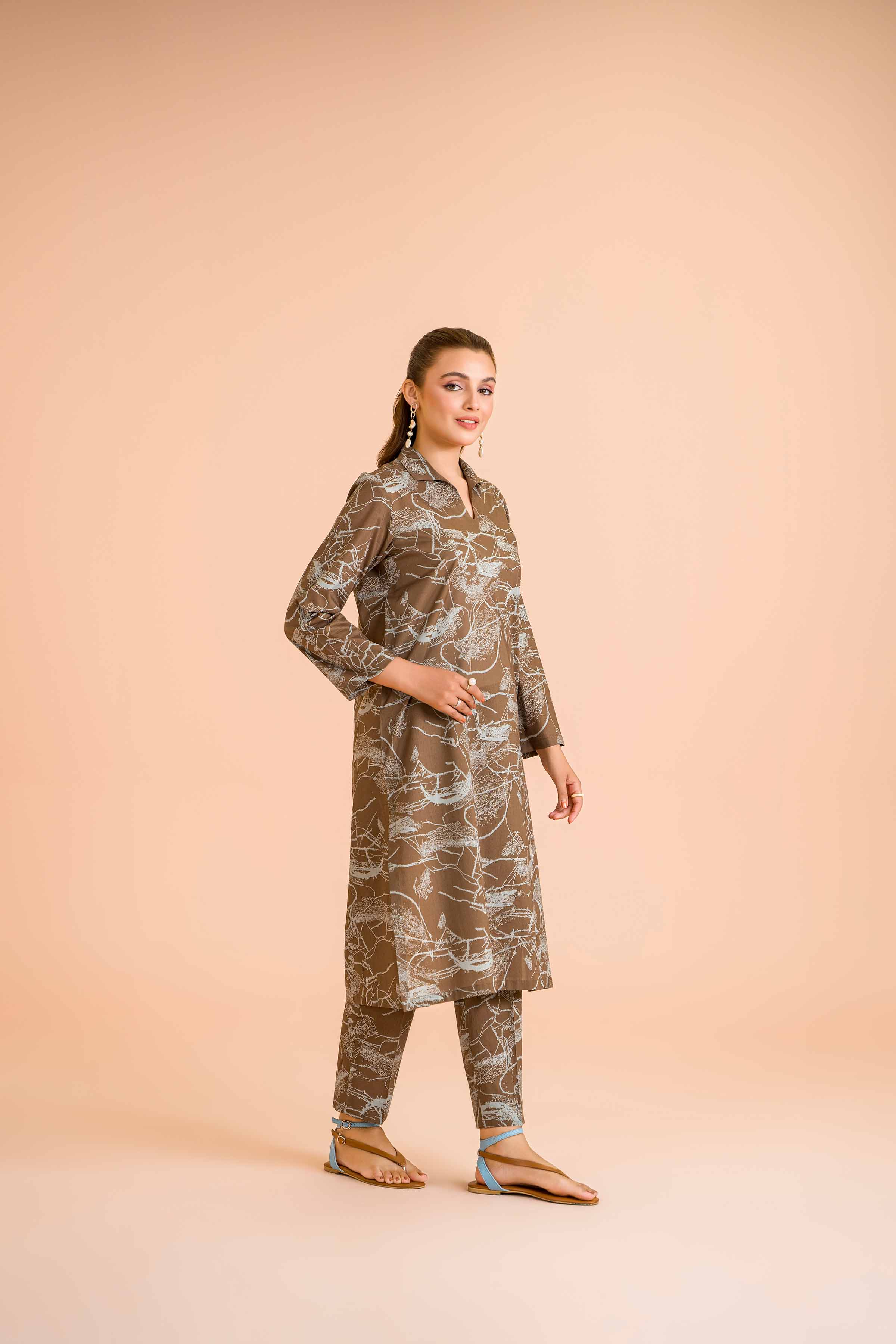 2 Piece - Printed Suit - PE24-401