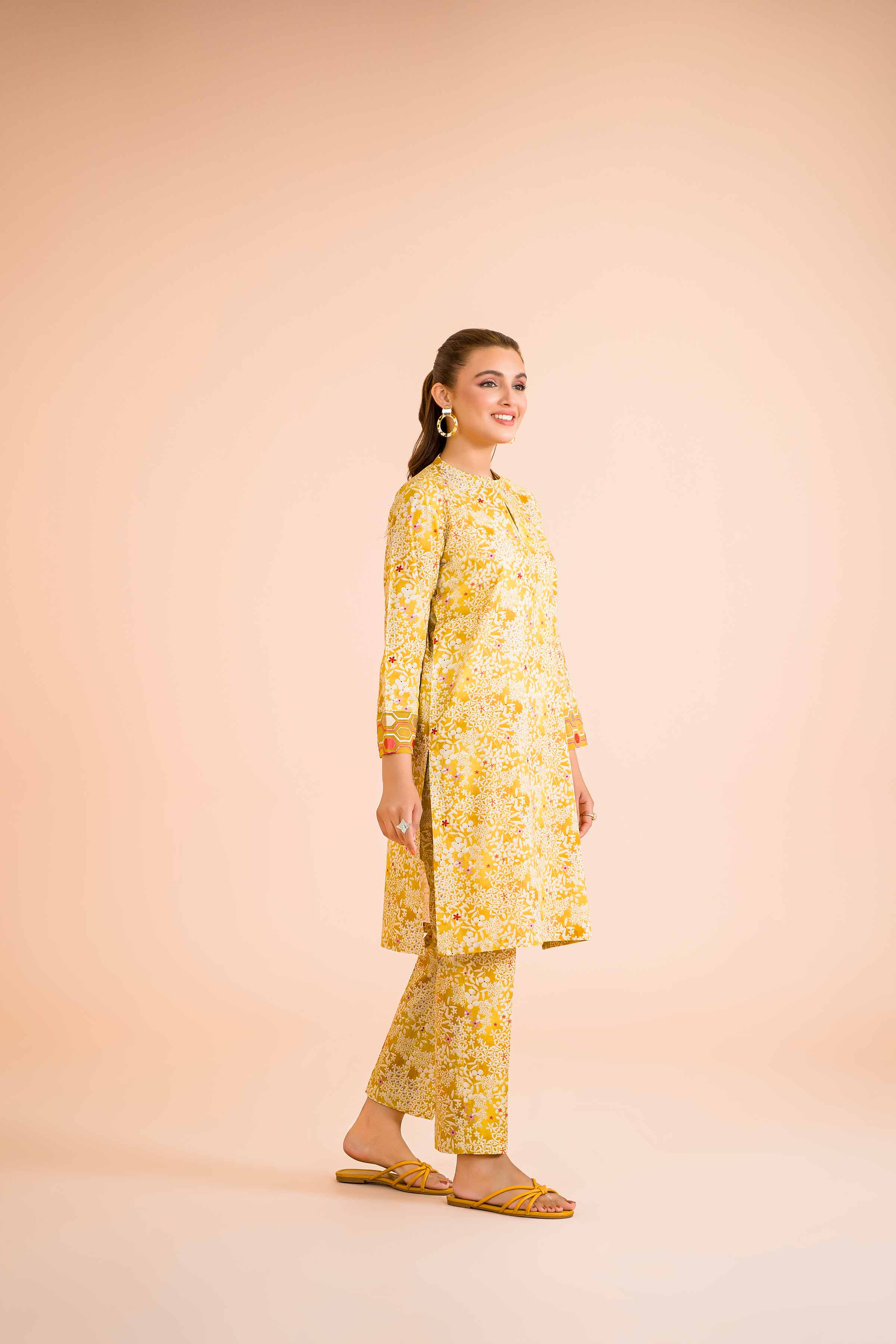 2 Piece - Printed Embroidered Suit - PE24-405