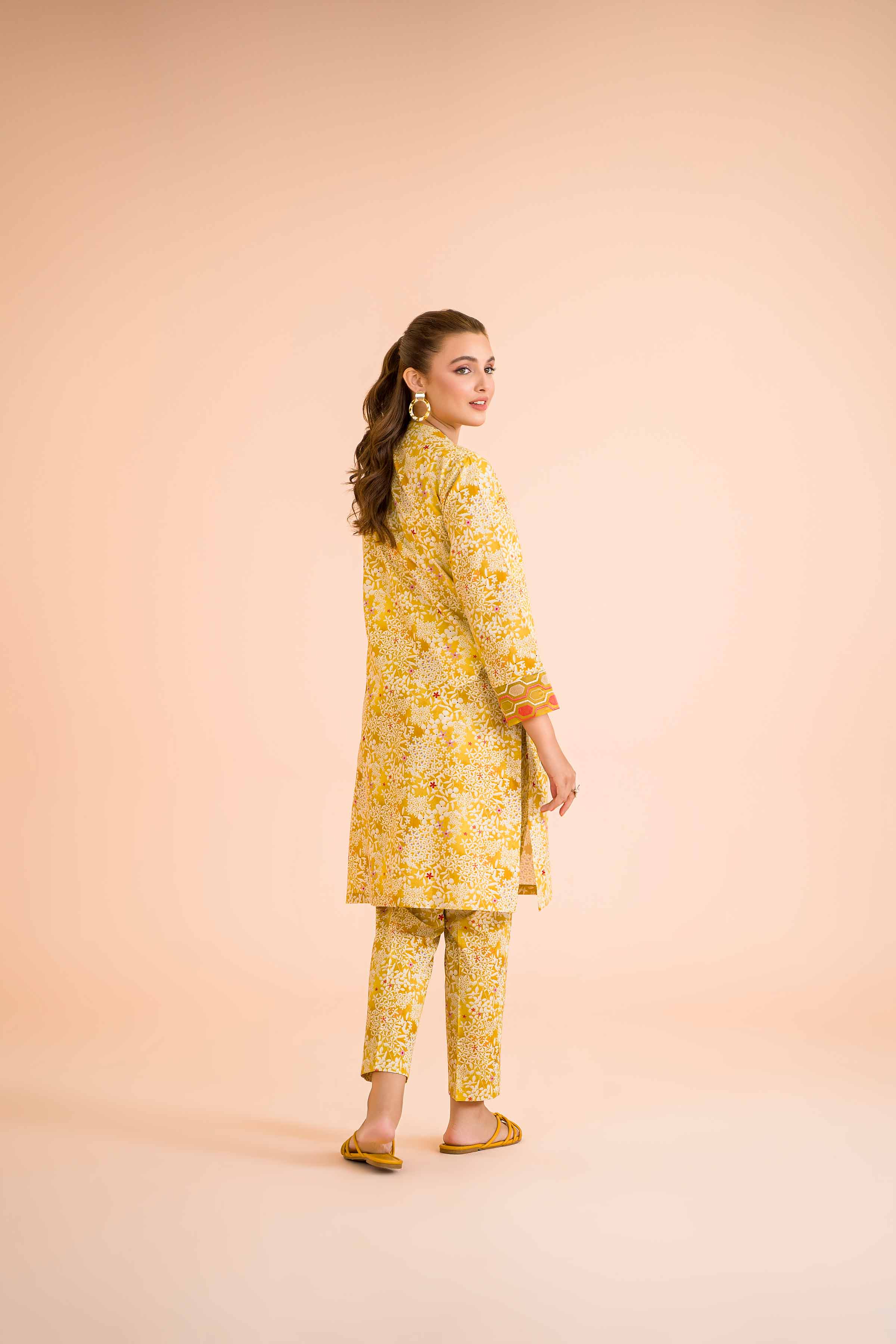2 Piece - Printed Embroidered Suit - PE24-405