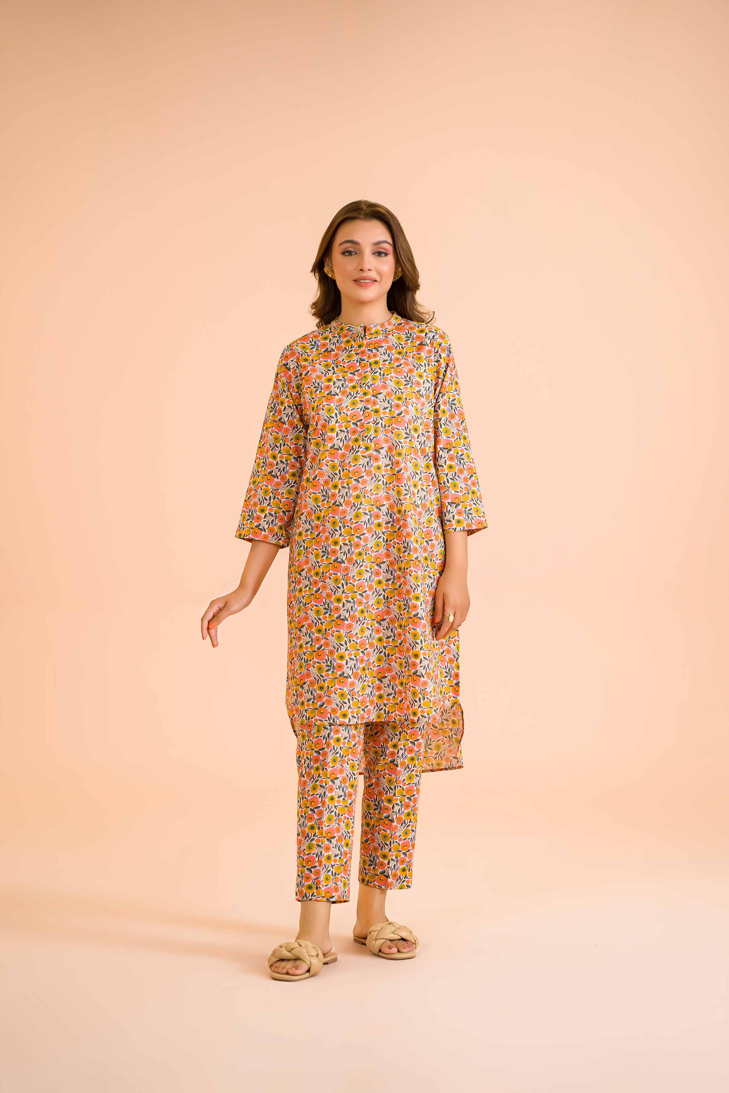 2 Piece - Printed Suit - PE24-420