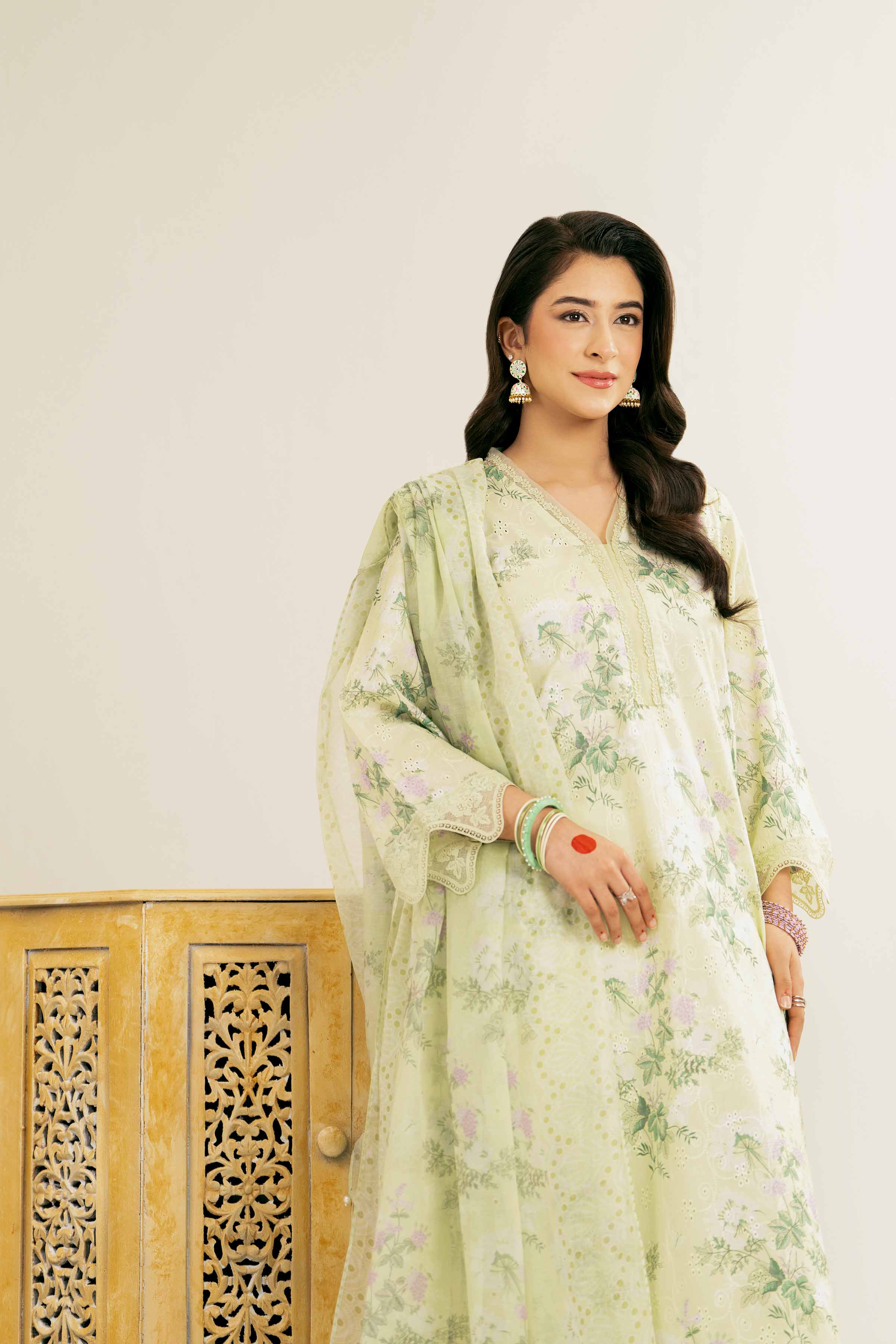 3 Piece - Printed Suit - PE25-107