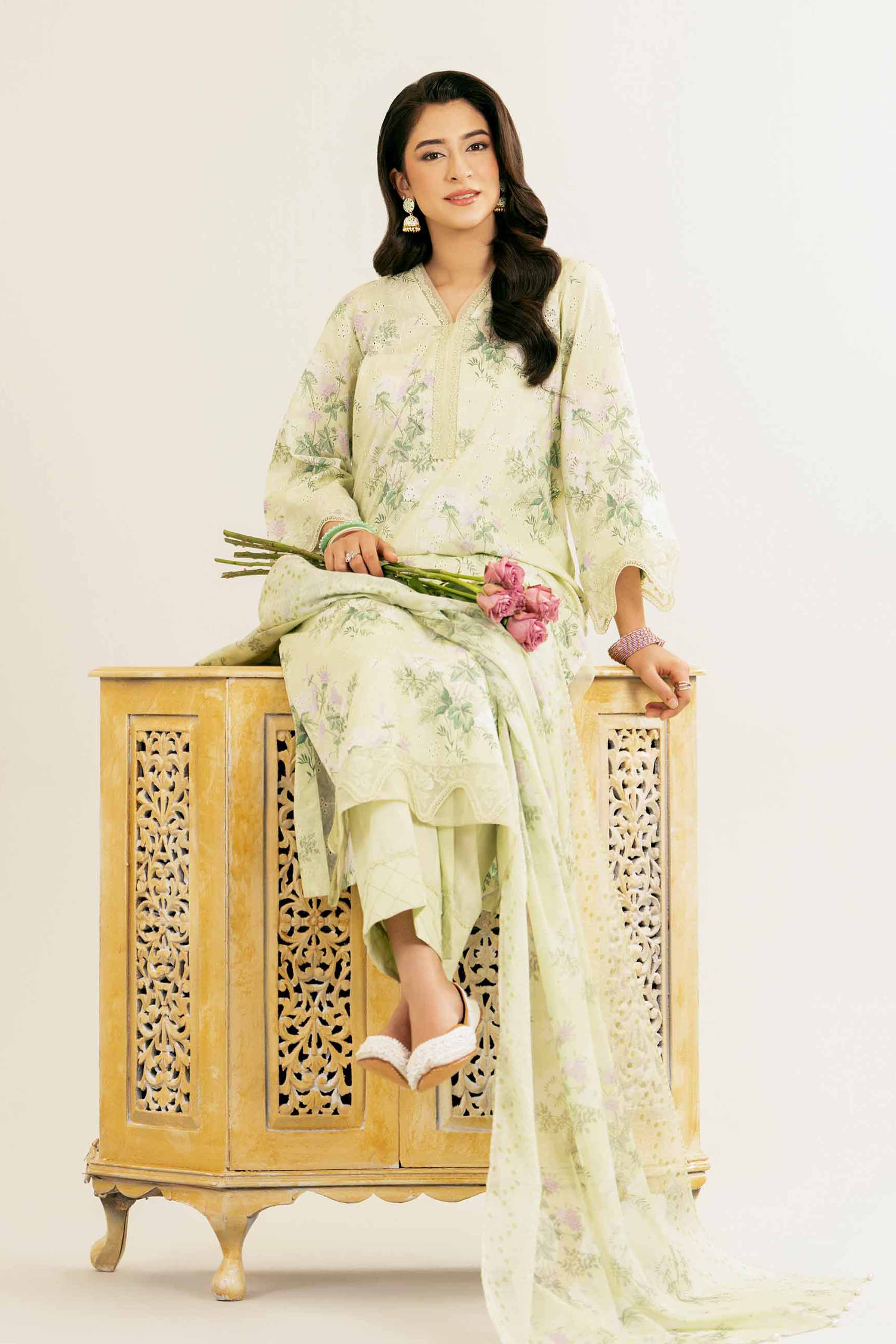 3 Piece - Printed Suit - PE25-107