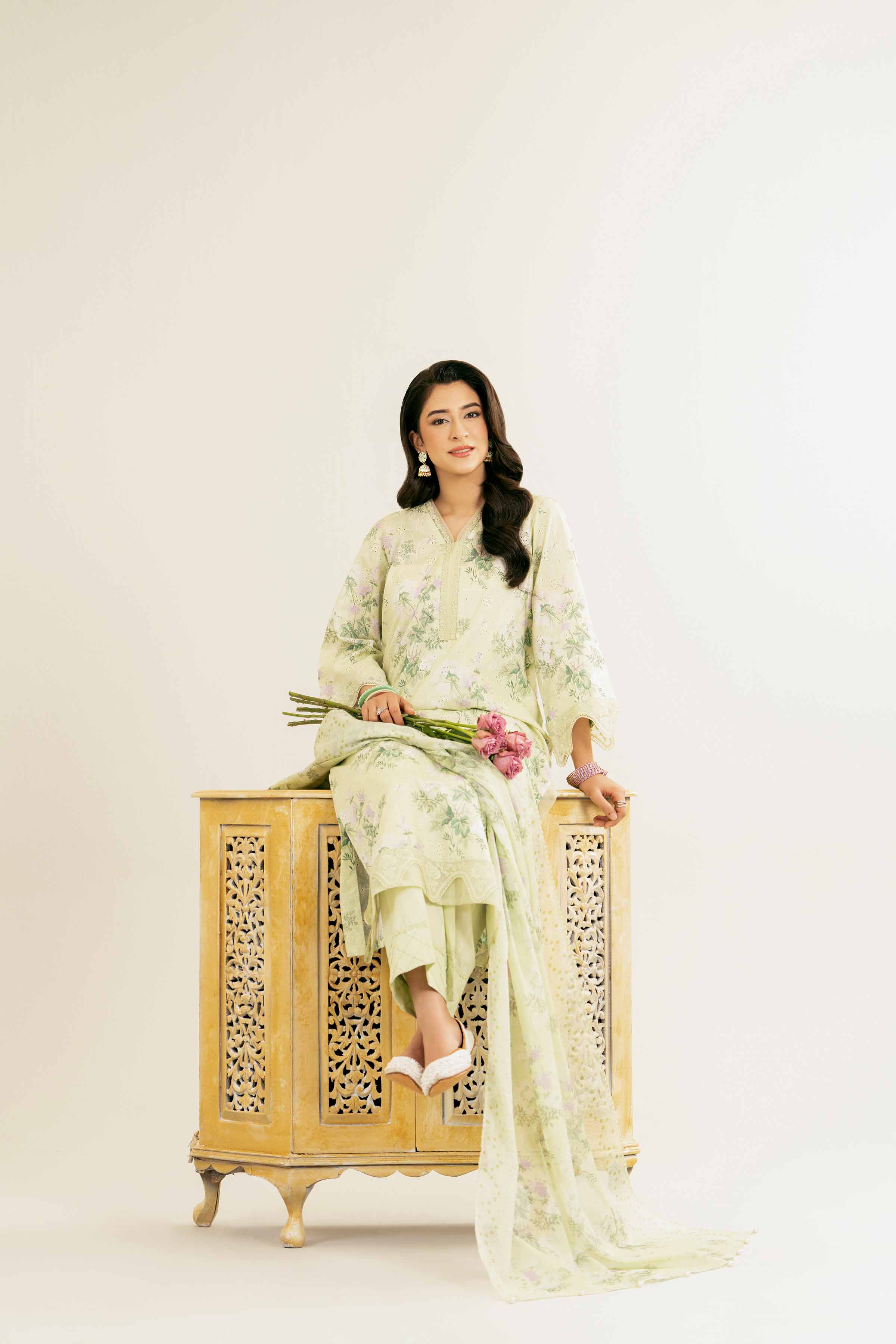 3 Piece - Printed Suit - PE25-107