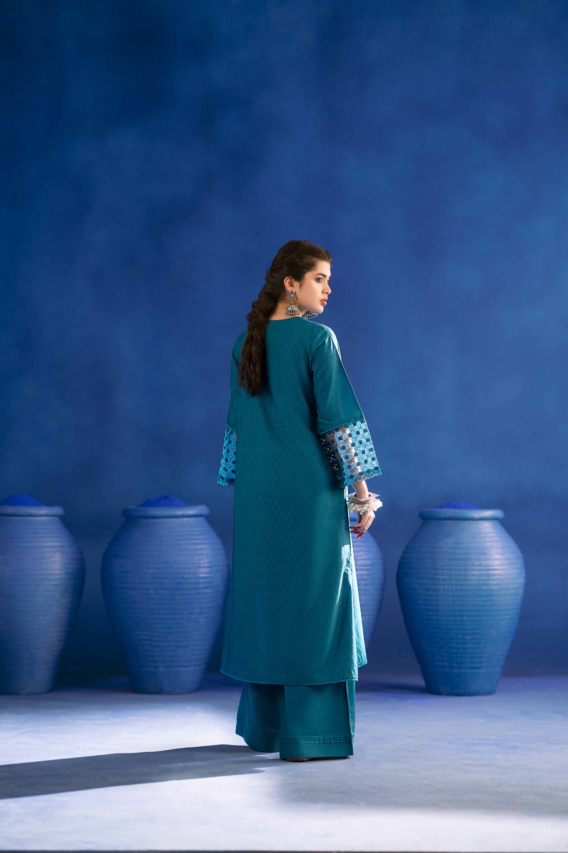 2 Piece - Embroidered Suit - PE25-122