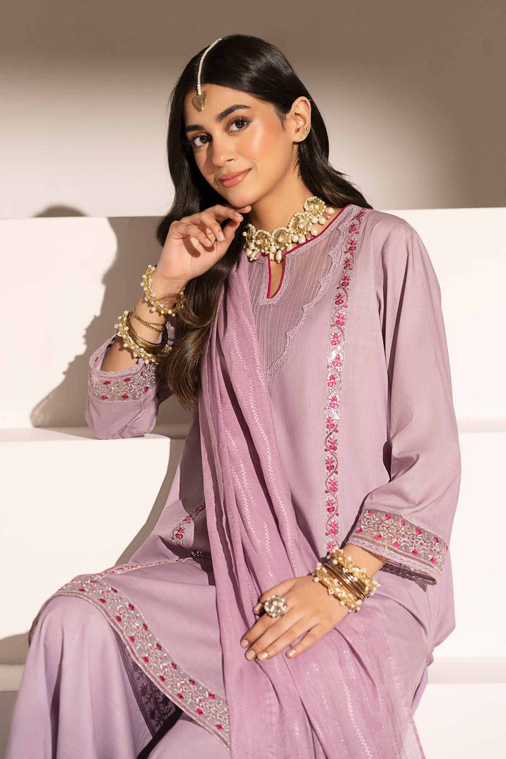3 Piece - Embroidered Suit - PE25-125 for Women - Pret Collection | Nishat | Shop Online