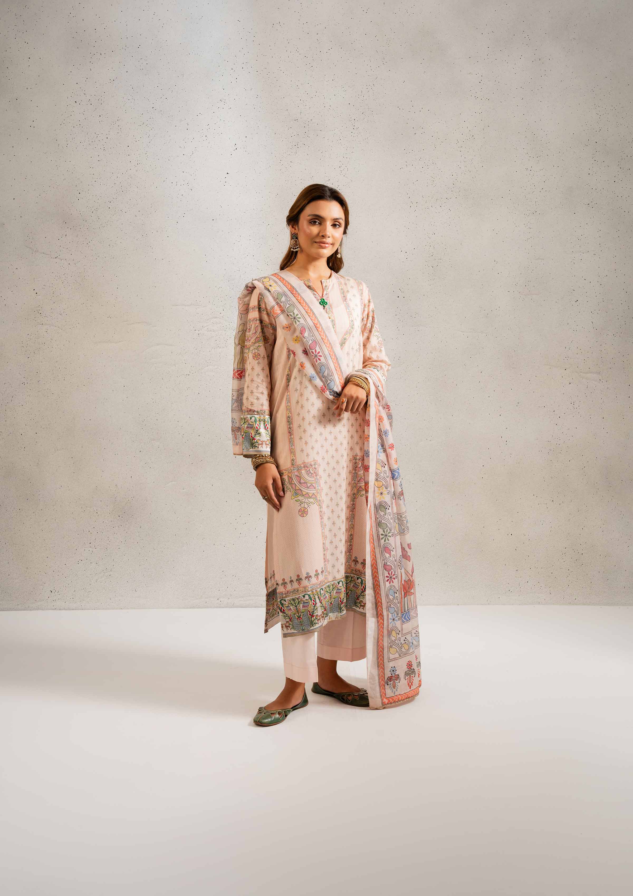 3 Piece - Printed Suit - PE25-127