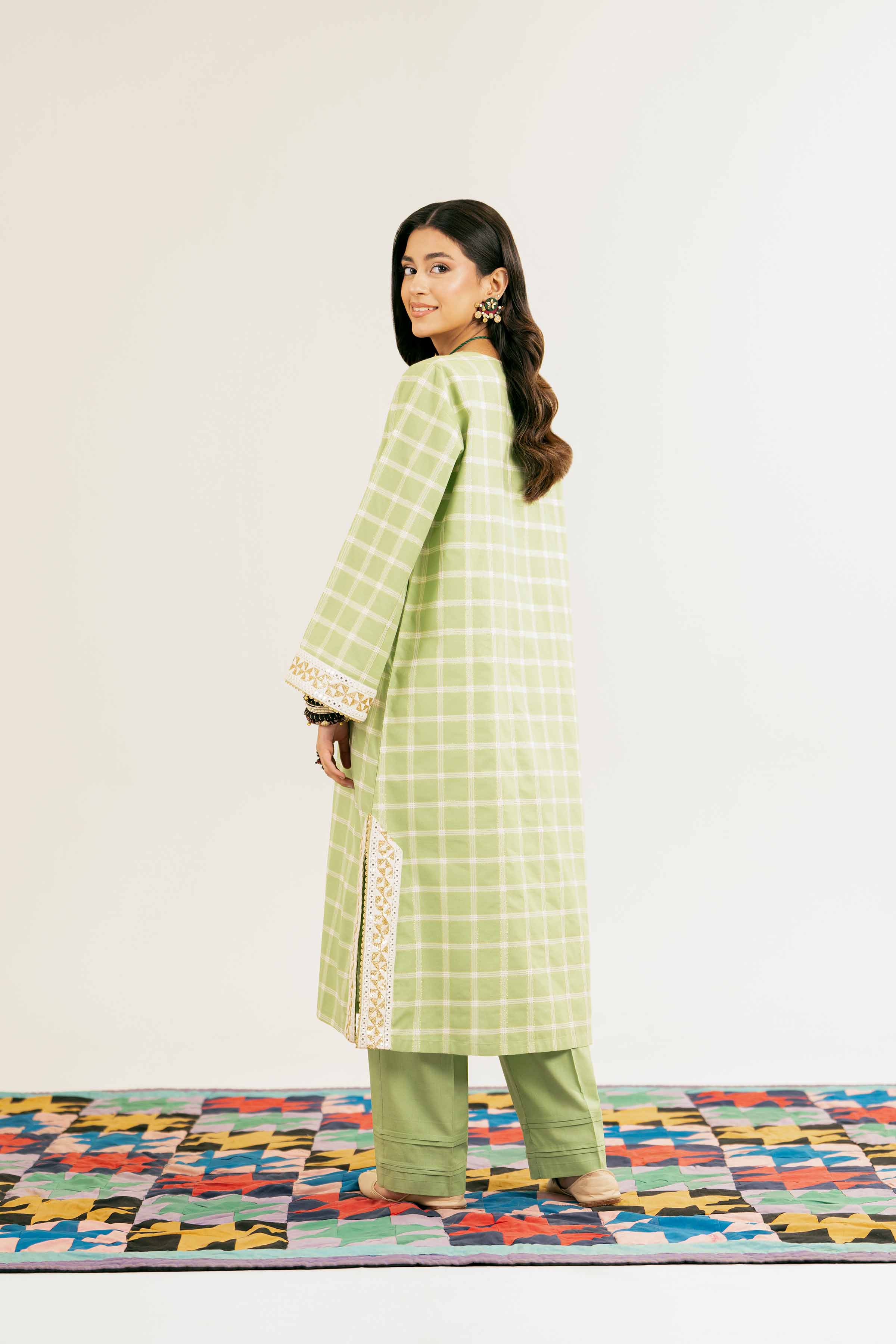 2 Piece - Embroidered Suit - PE25-130