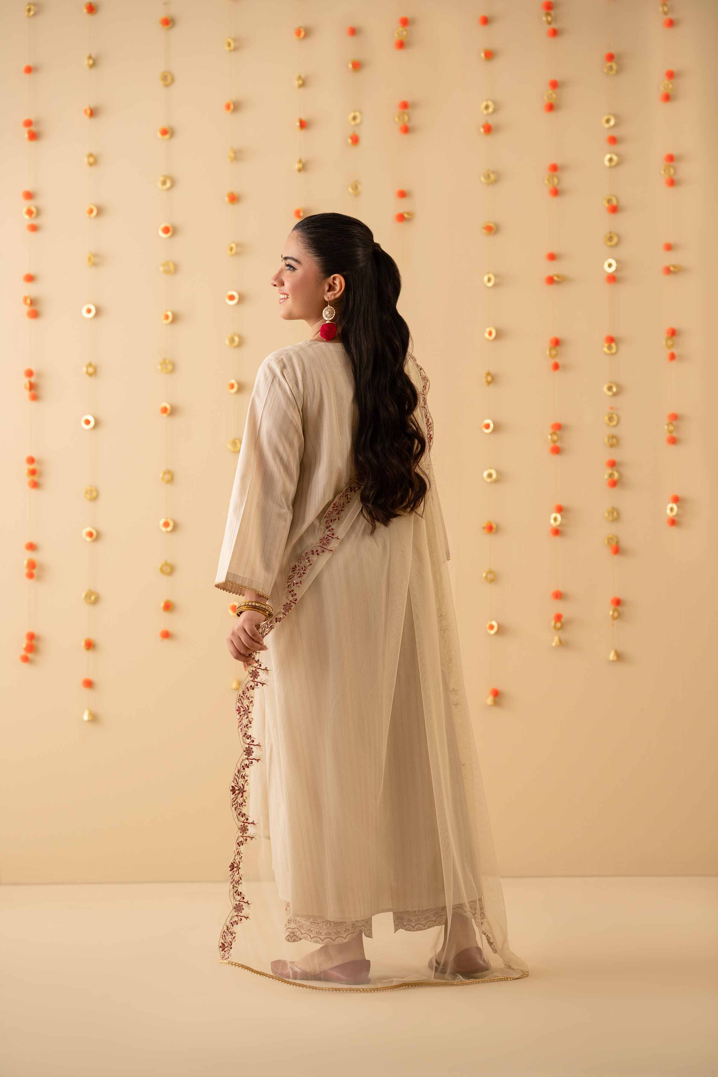 3 Piece - Embroidered Suit - PE25-135