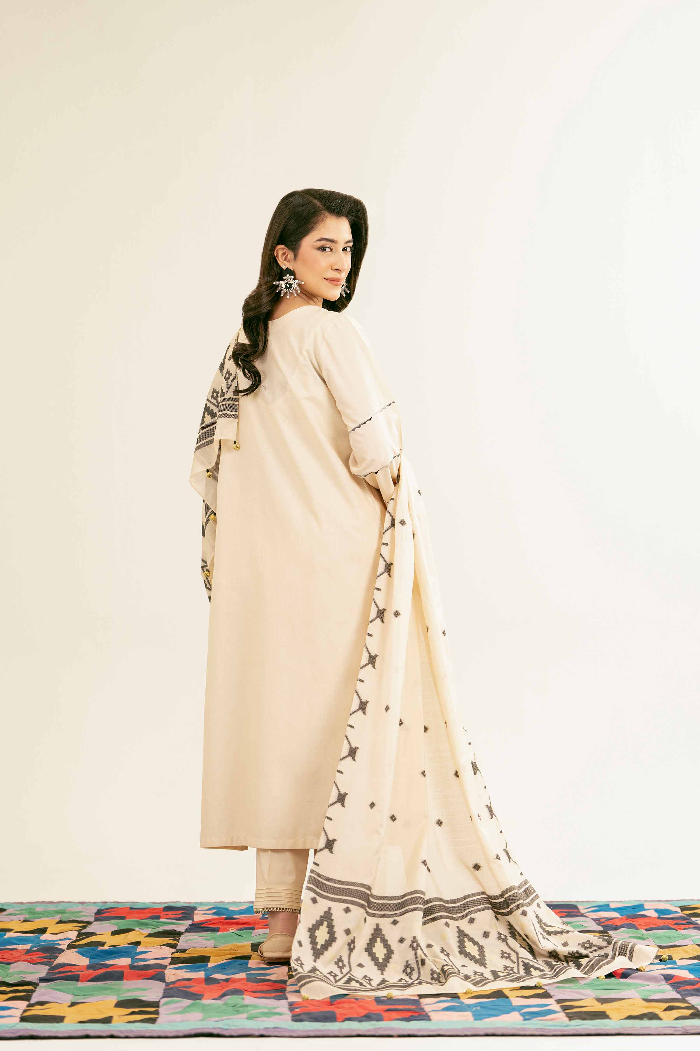 3 Piece - Embroidered Suit - PE25-141