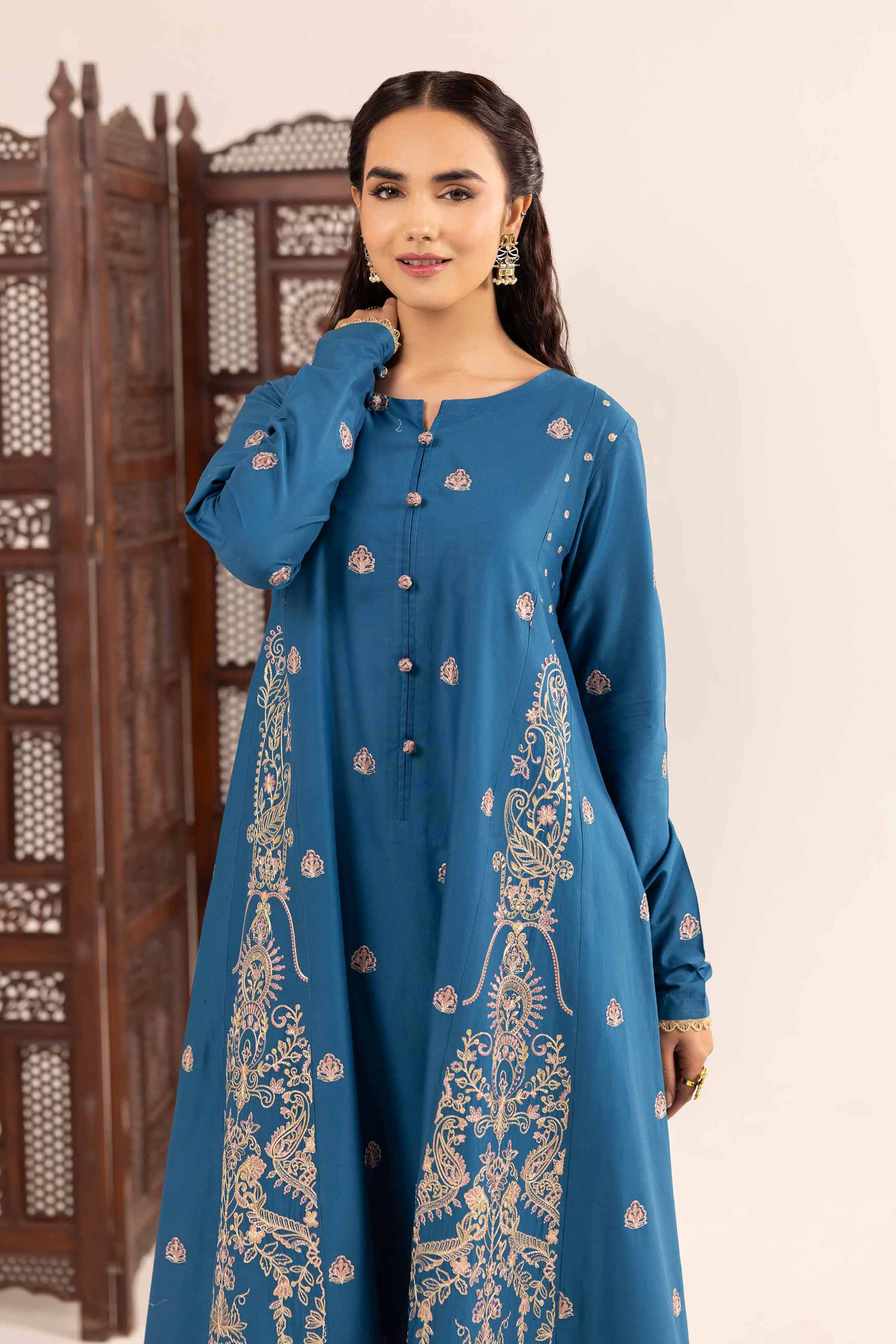 2 Piece - Embroidered Suit - PE25-144