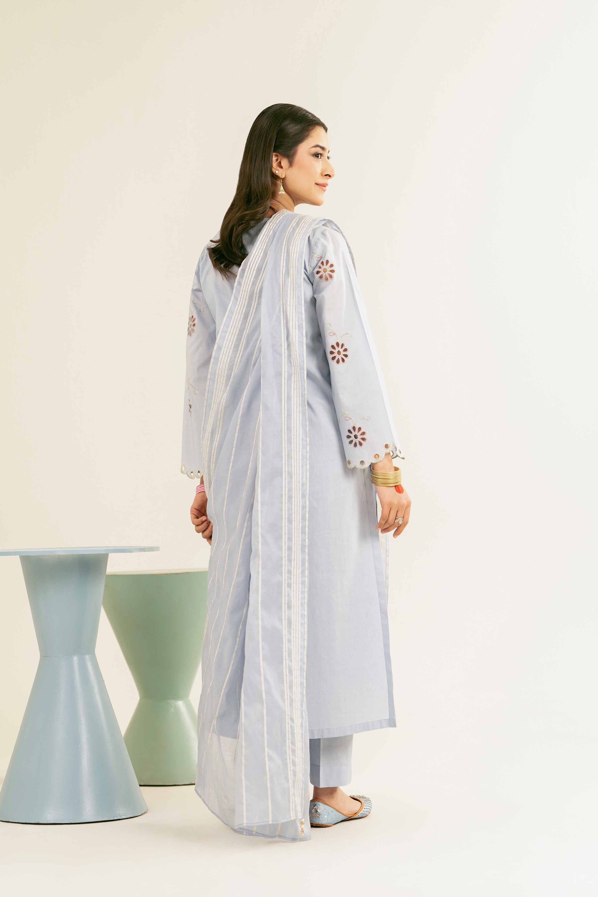 3 Piece - Embroidered Suit - PE25-166