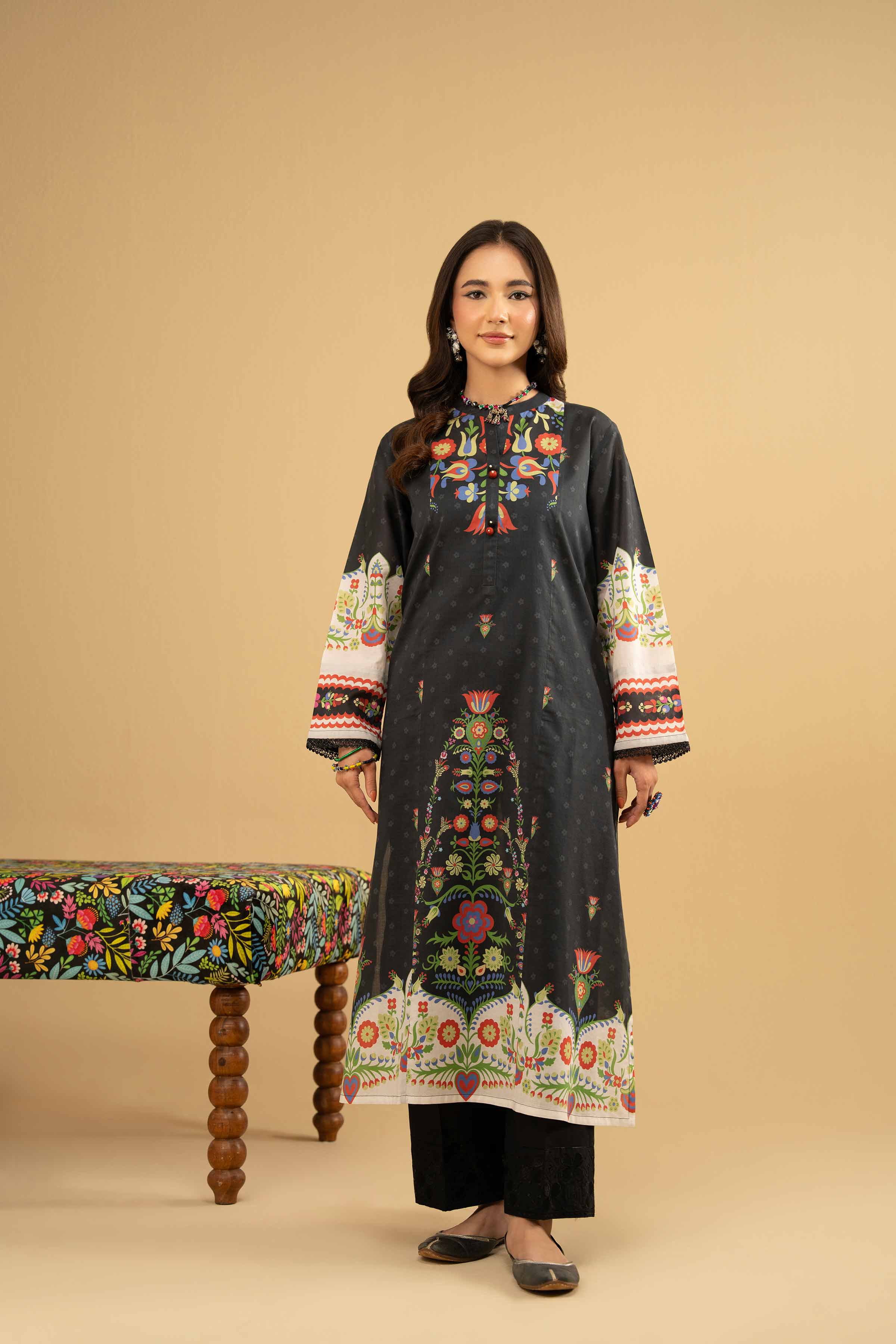 Printed Shirt - PE25-172 For Women - Pret Collection | Nishat | Shop Online