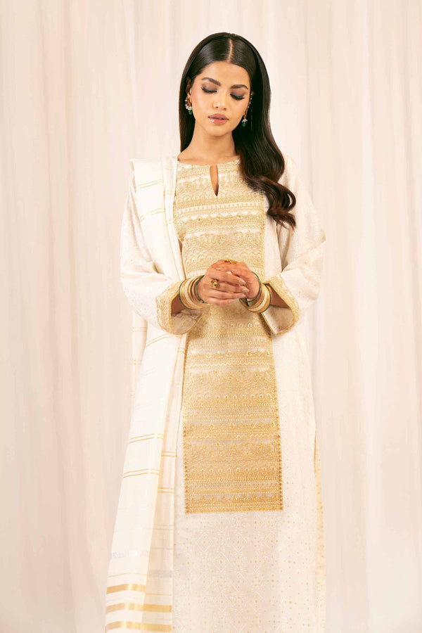 3 Piece - Embroidered Suit - PFE25-20