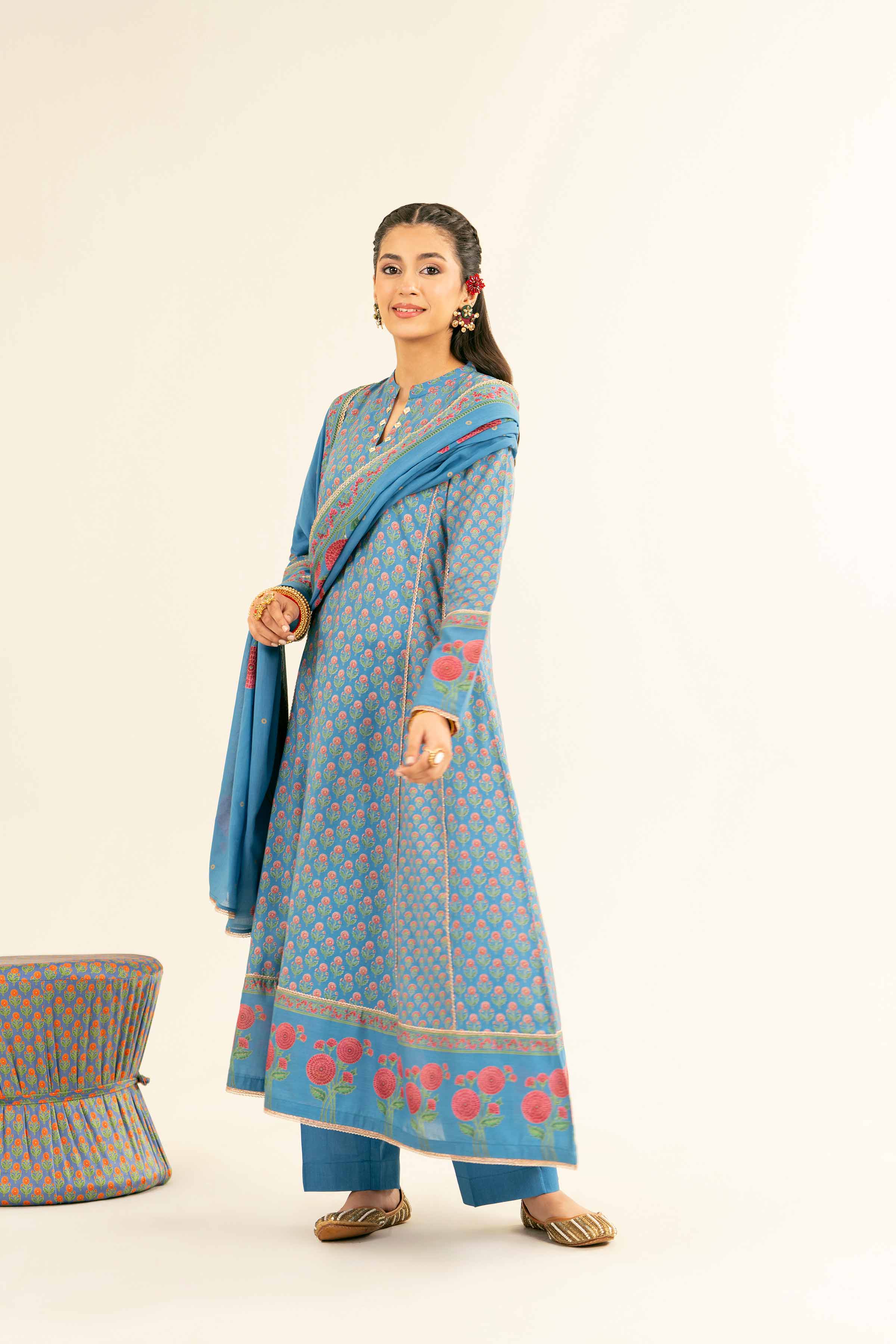 3 Piece - Printed Suit - PE25-208