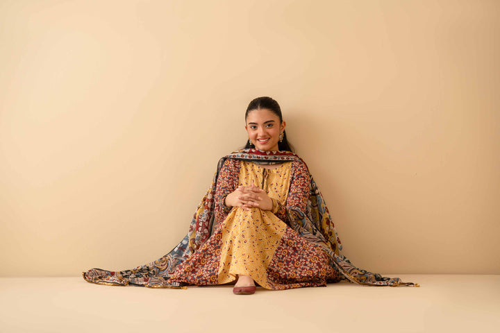 3 Piece - Printed Suit - PE25-216 for Women - Pret Collection | Nishat | Shop Online
