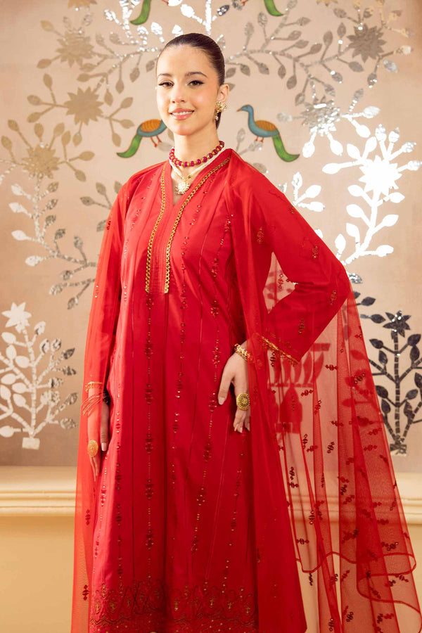 3 Piece - Embroidered Suit - PE25-234 For Women - Pret Collection | Nishat | Shop Online