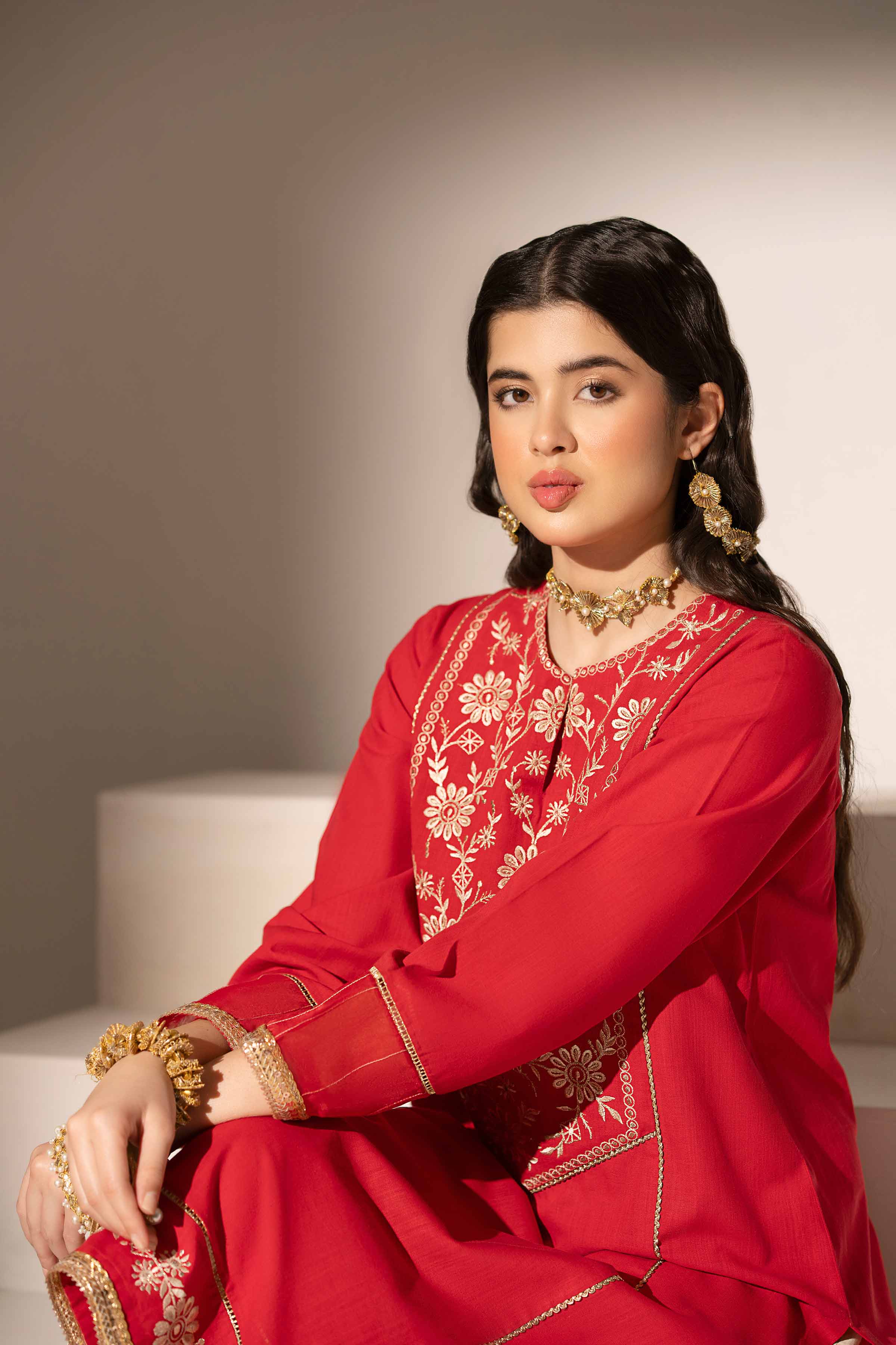 Embroidered Shirt - PE25-24 for Women - Pret Collection | Nishat | Shop Online
