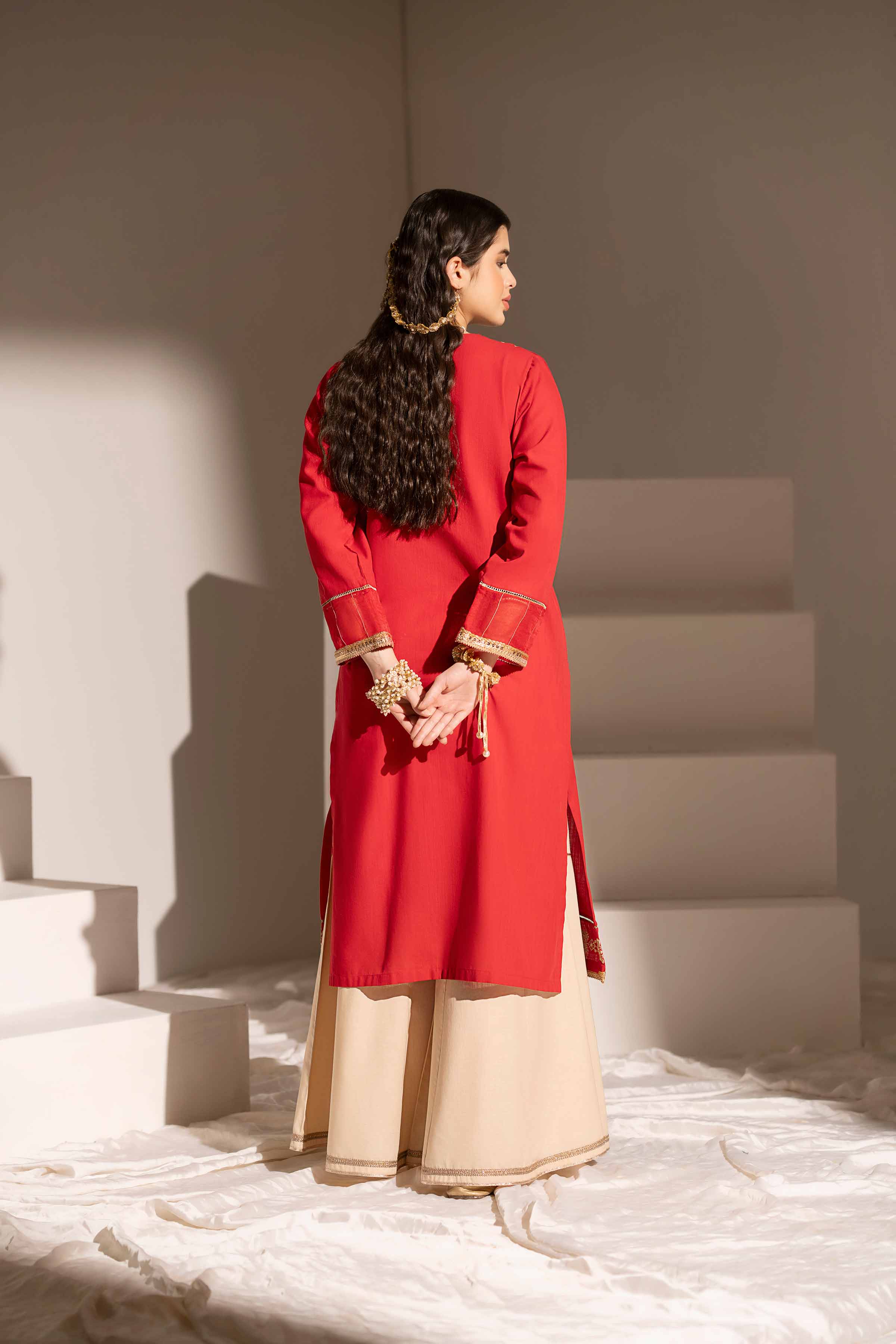 Embroidered Shirt - PE25-24 for Women - Pret Collection | Nishat | Shop Online
