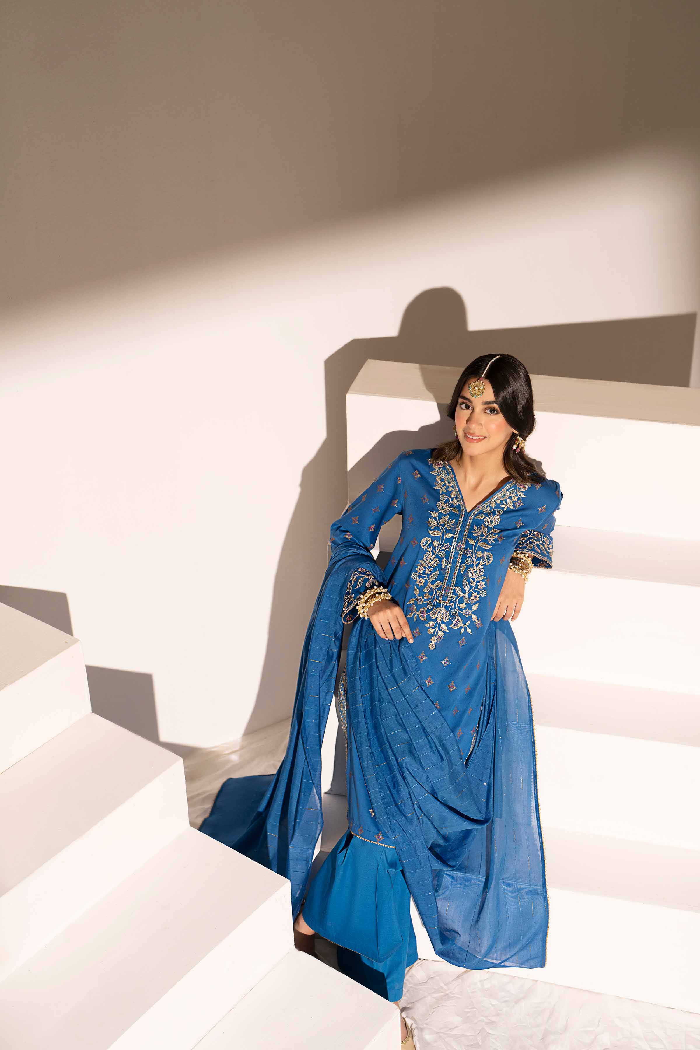 3 Piece - Embroidered Suit - PE25-241
