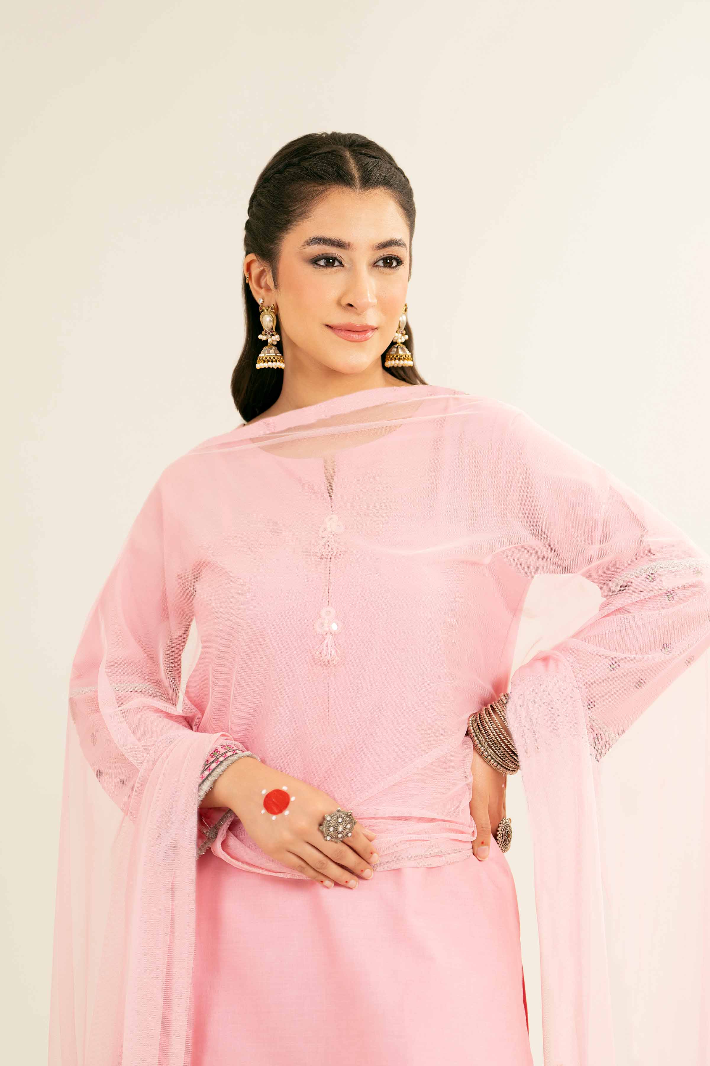3 Piece - Embroidered Suit - PE25-249