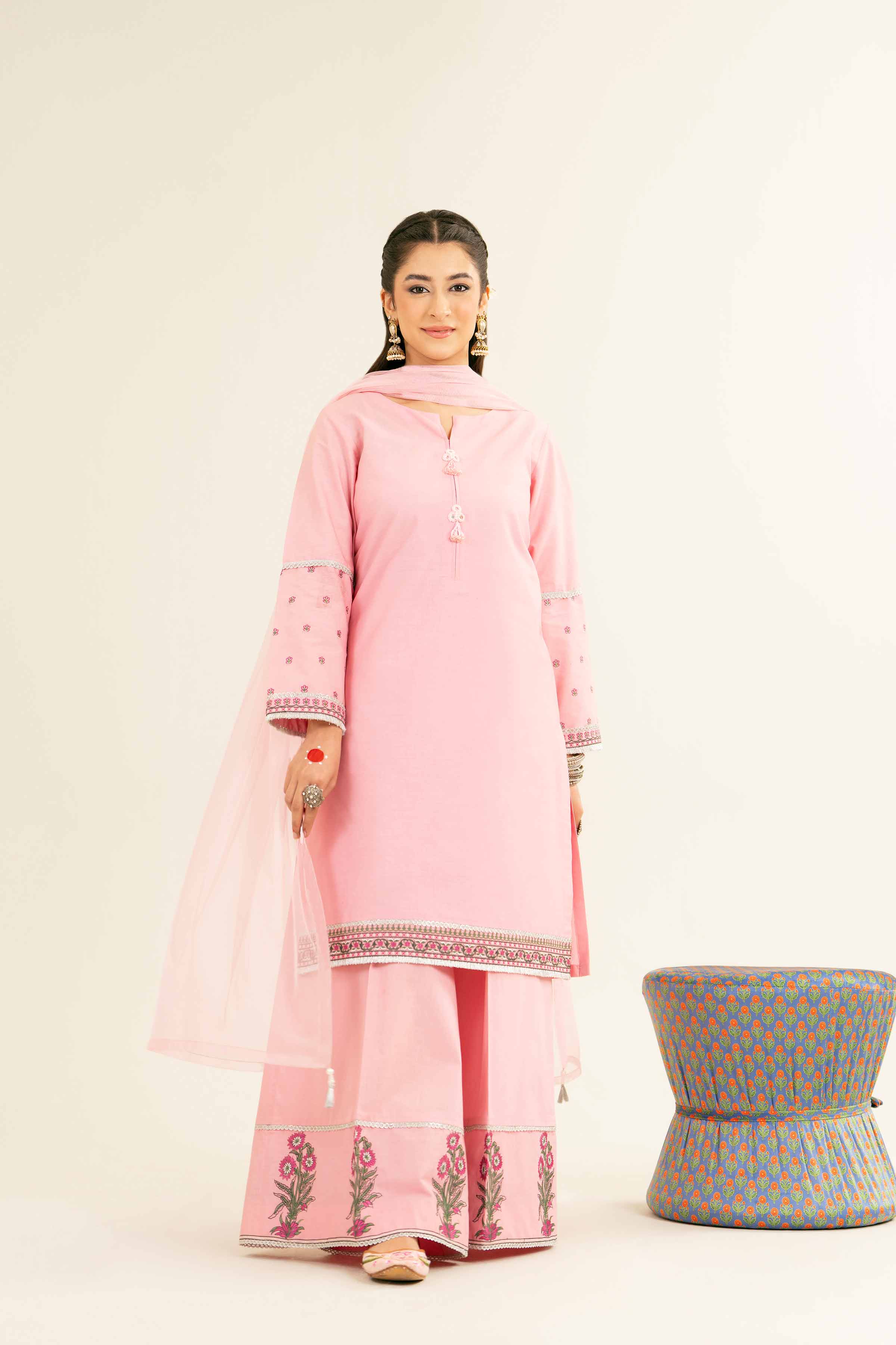 3 Piece - Embroidered Suit - PE25-249