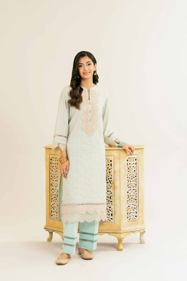 2 Piece - Embroidered Suit - PE25-26 for Women - Pret Collection | Nishat | Shop Online