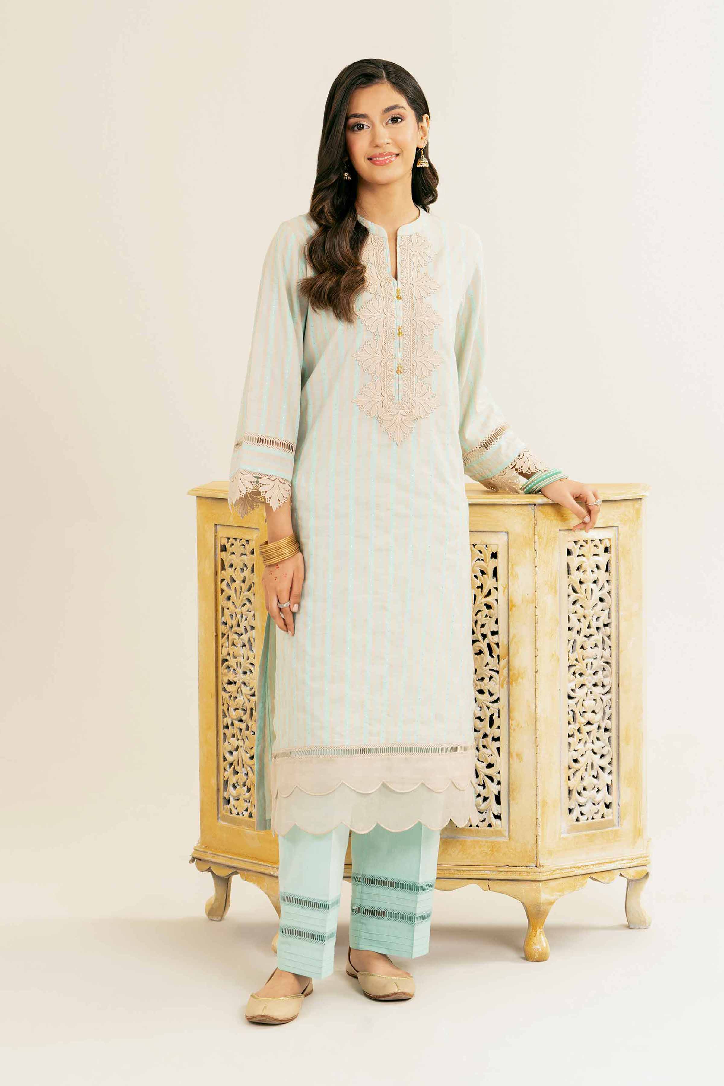 2 Piece - Embroidered Suit - PE25-26 for Women - Pret Collection | Nishat | Shop Online