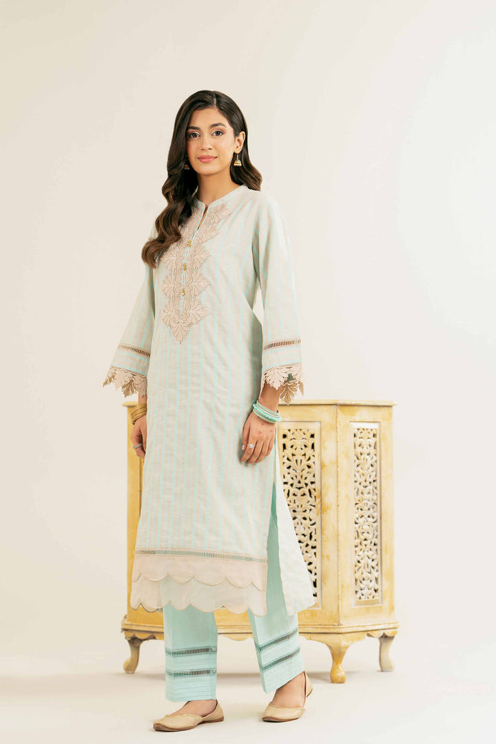 2 Piece - Embroidered Suit - PE25-26 for Women - Pret Collection | Nishat | Shop Online
