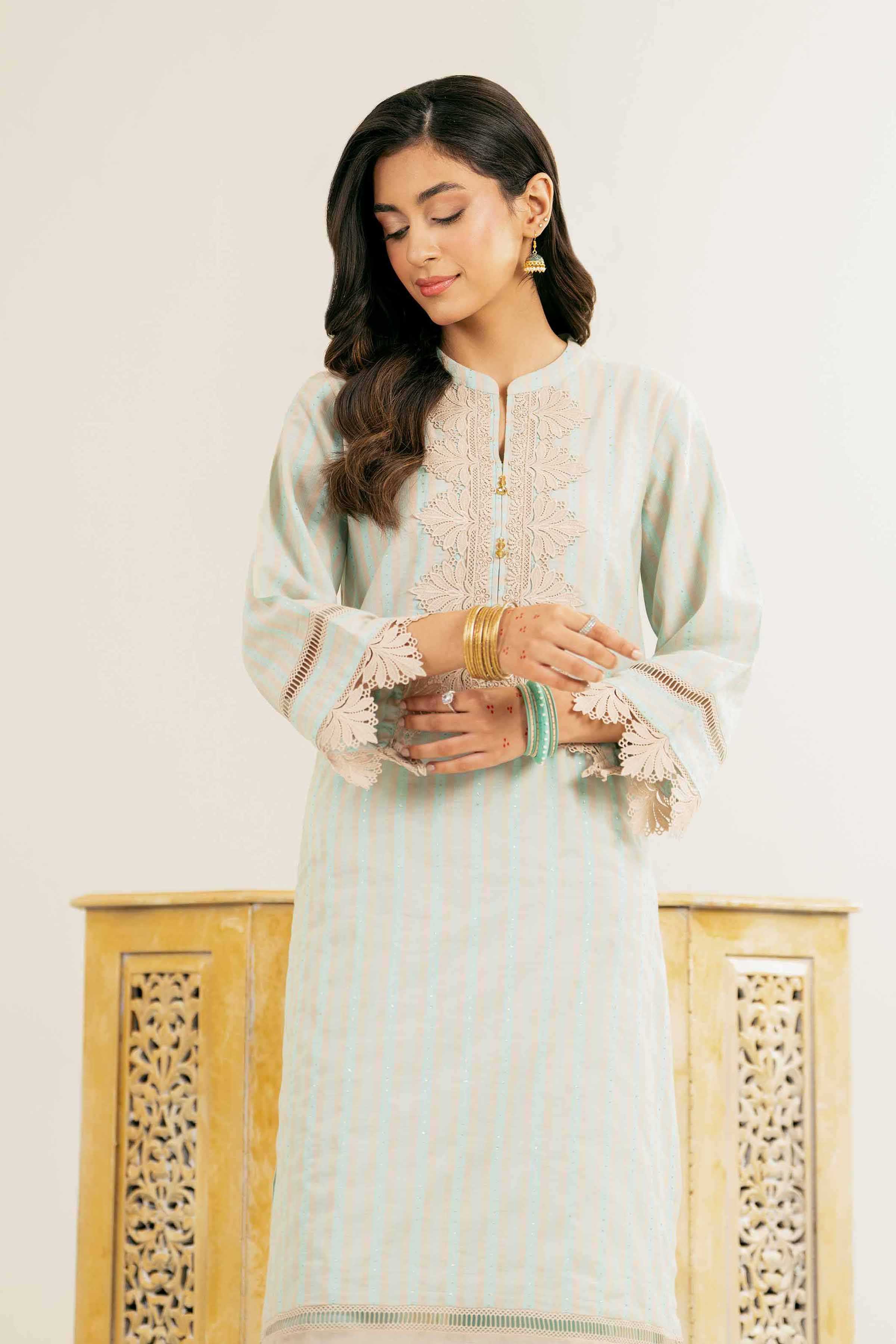 2 Piece - Embroidered Suit - PE25-26 for Women - Pret Collection | Nishat | Shop Online