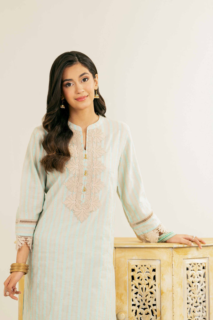 2 Piece - Embroidered Suit - PE25-26 for Women - Pret Collection | Nishat | Shop Online