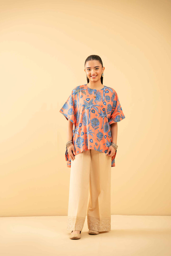 Printed Kaftan - PE25-269 for Women - Pret Collection | Nishat | Shop Online
