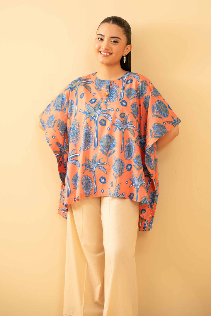 Printed Kaftan - PE25-269 for Women - Pret Collection | Nishat | Shop Online