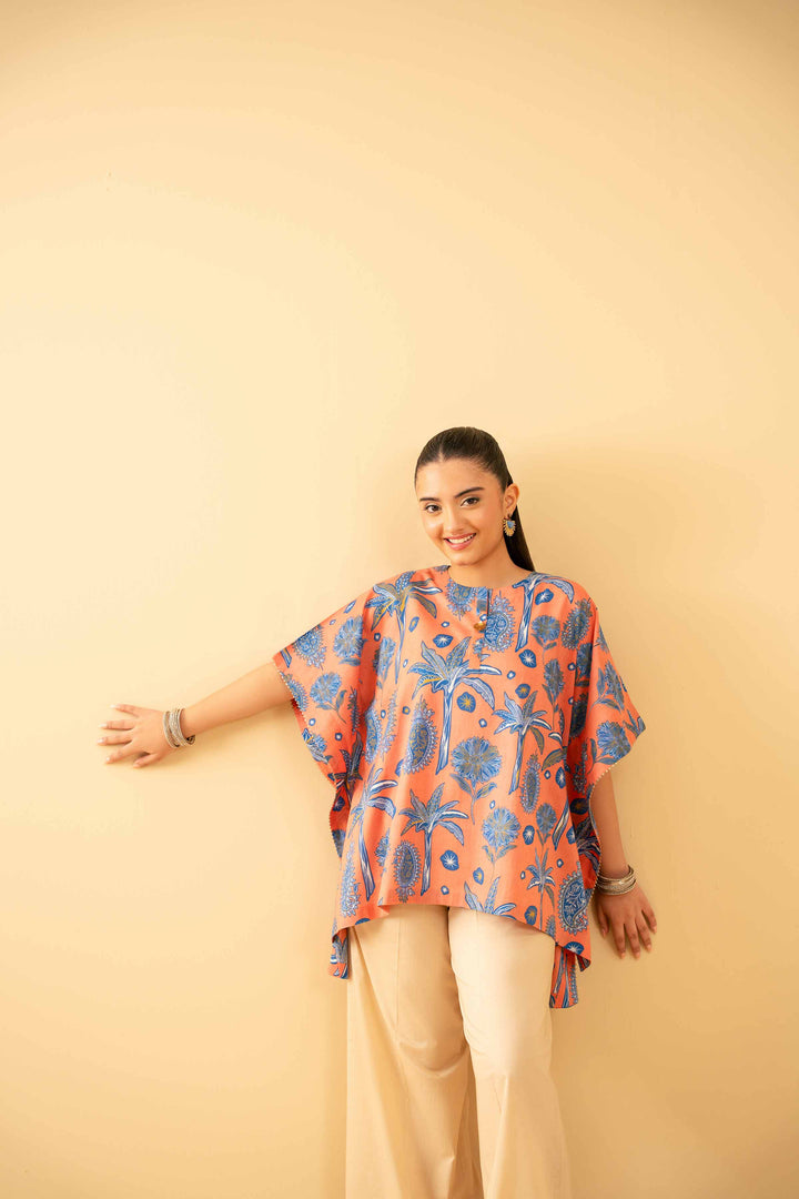 Printed Kaftan - PE25-269 for Women - Pret Collection | Nishat | Shop Online