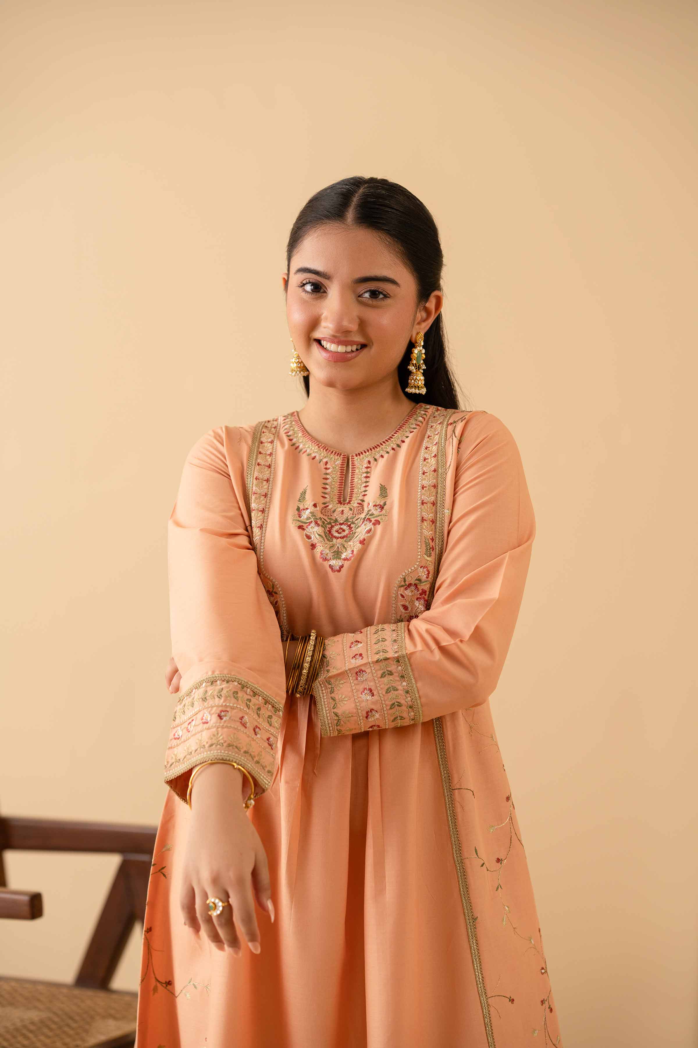 Embroidered Shirt - PE25-278 for Women - Pret Collection | Nishat | Shop Online