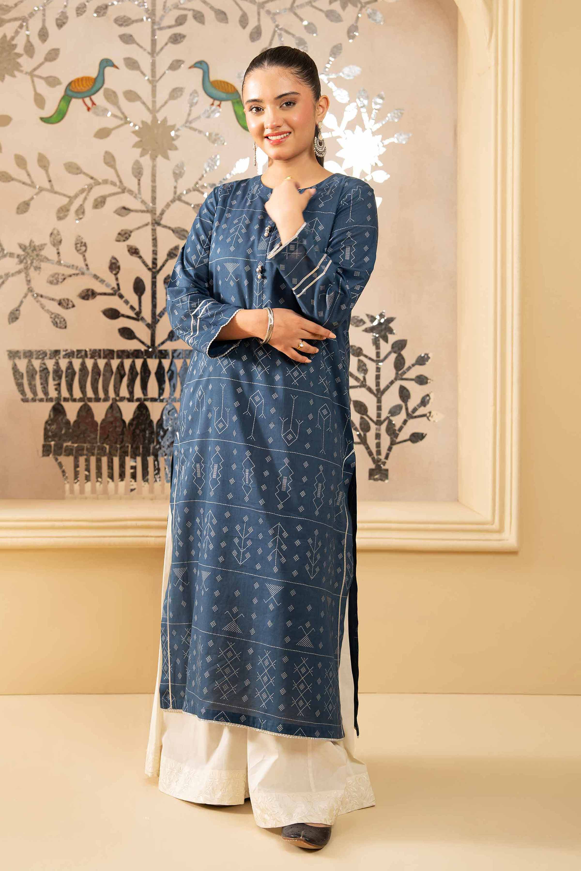 Printed Shirt - PE25-283 for Women - Pret Collection | Nishat | Shop Online