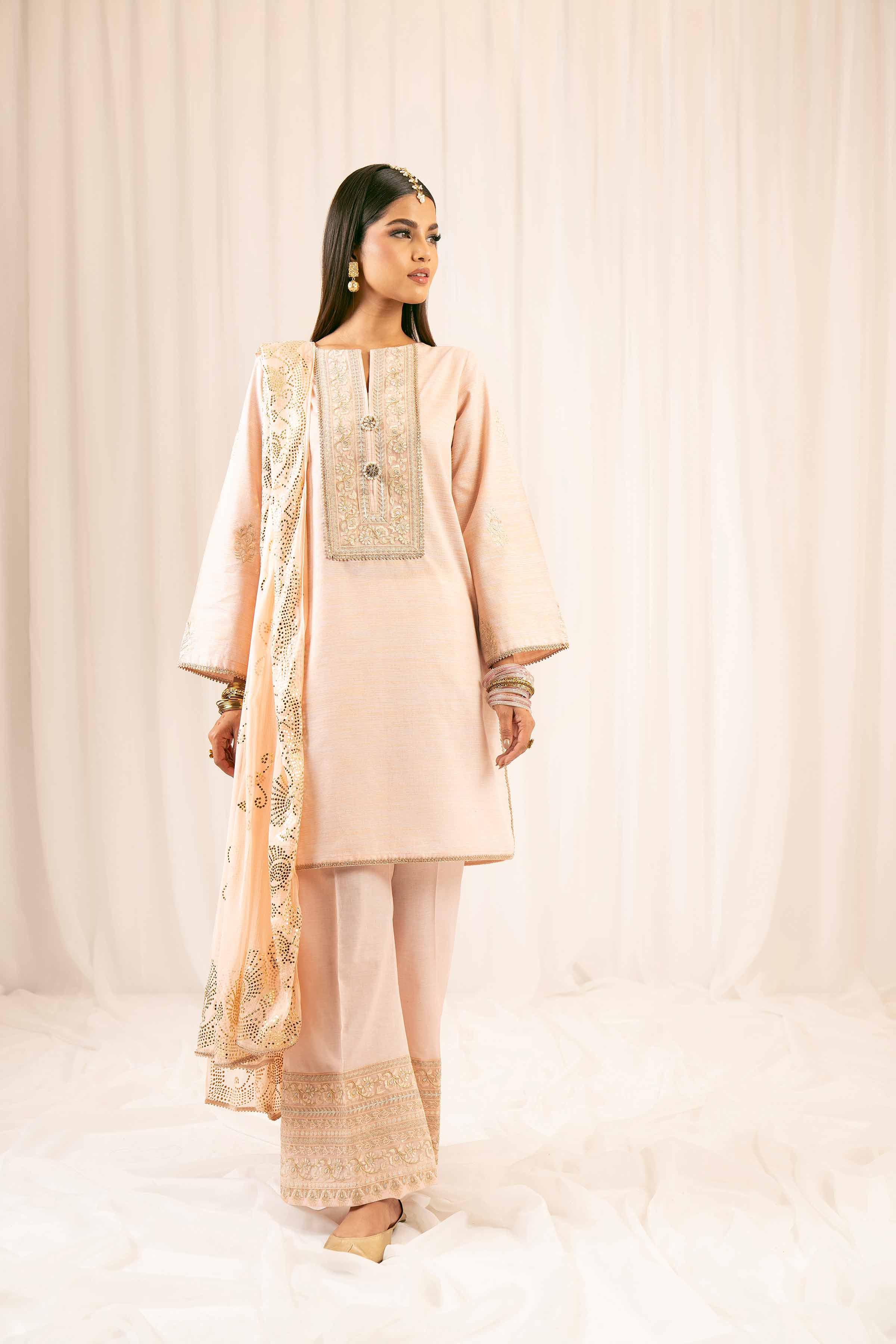 3 Piece - Embroidered Suit - PFE25-29
