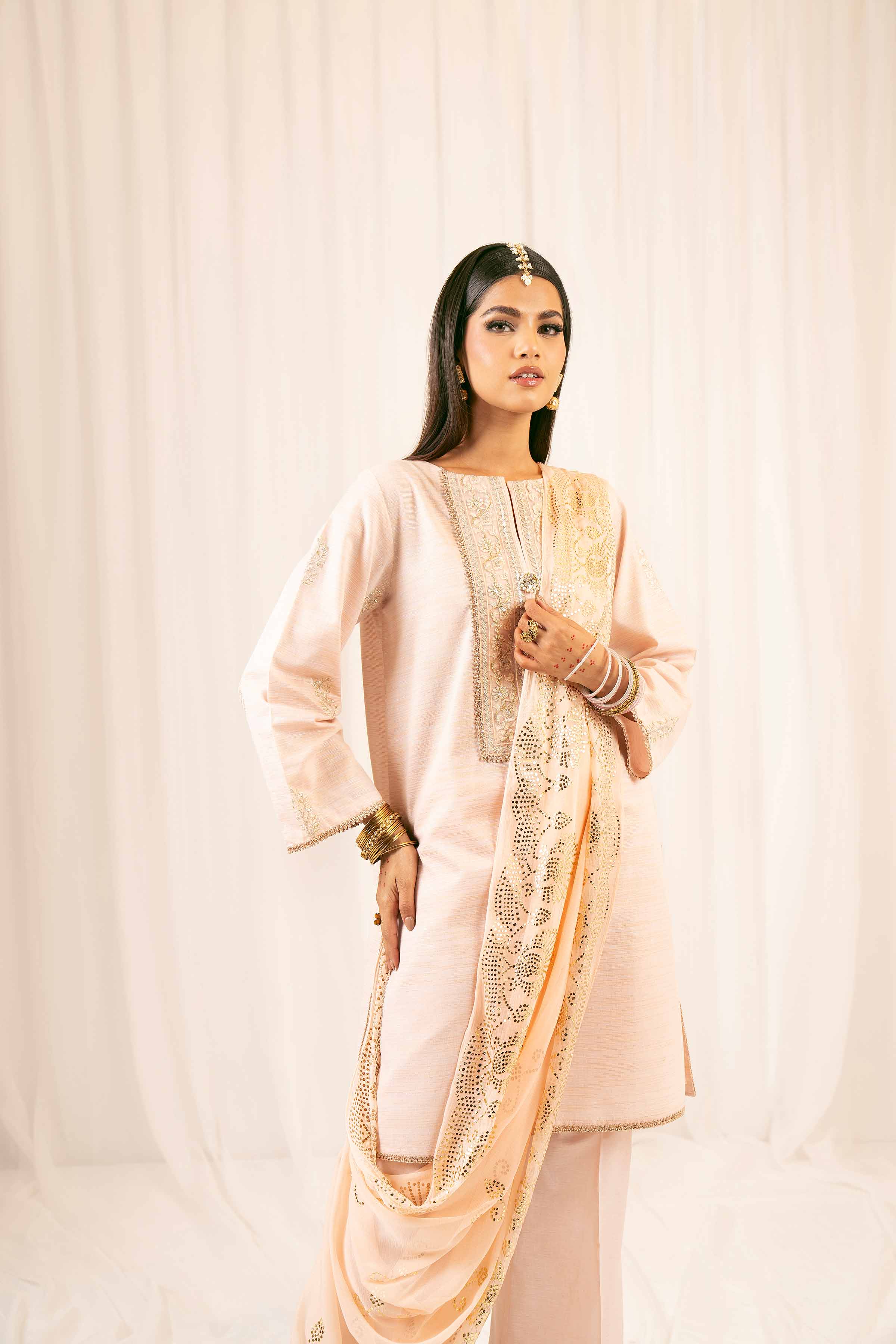 3 Piece - Embroidered Suit - PFE25-29