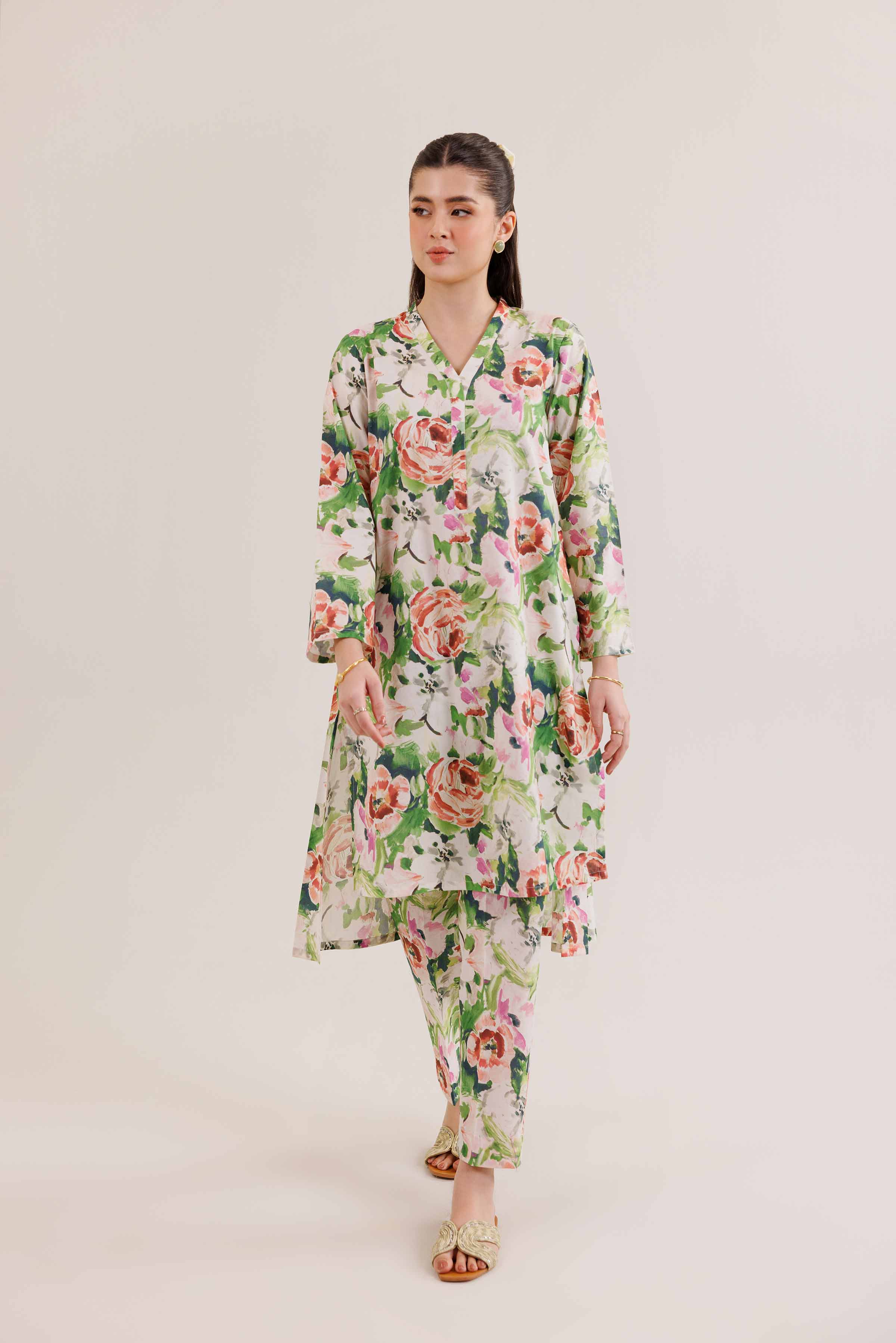 2 Piece - Printed Suit - PE25-306