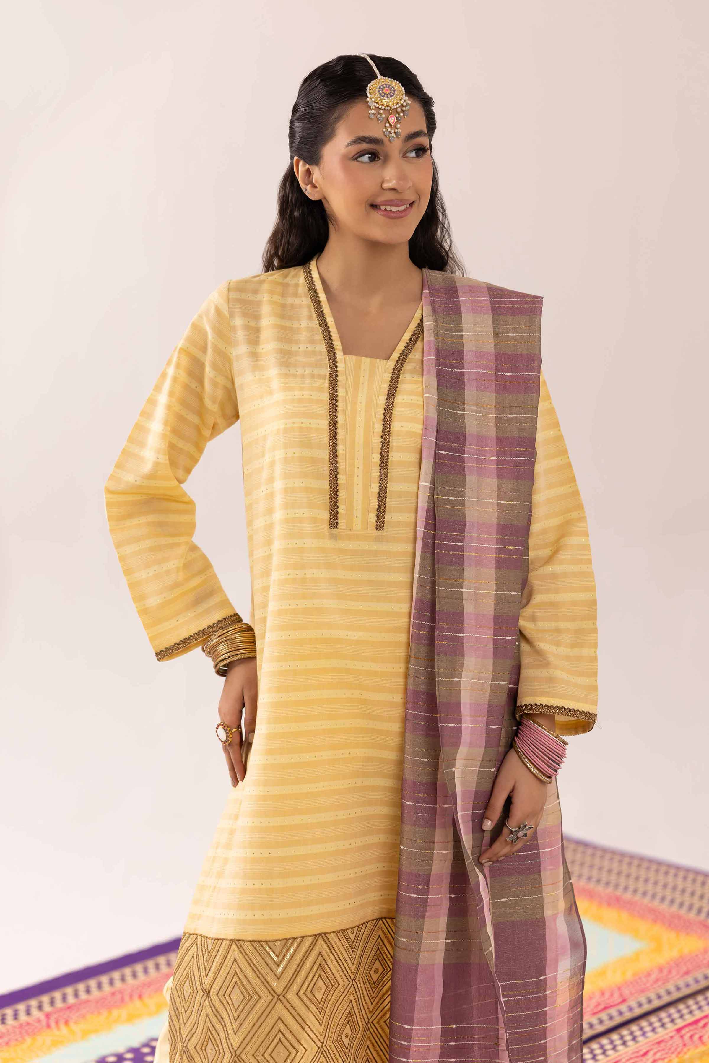 3 Piece - Embroidered Suit - PE25-317