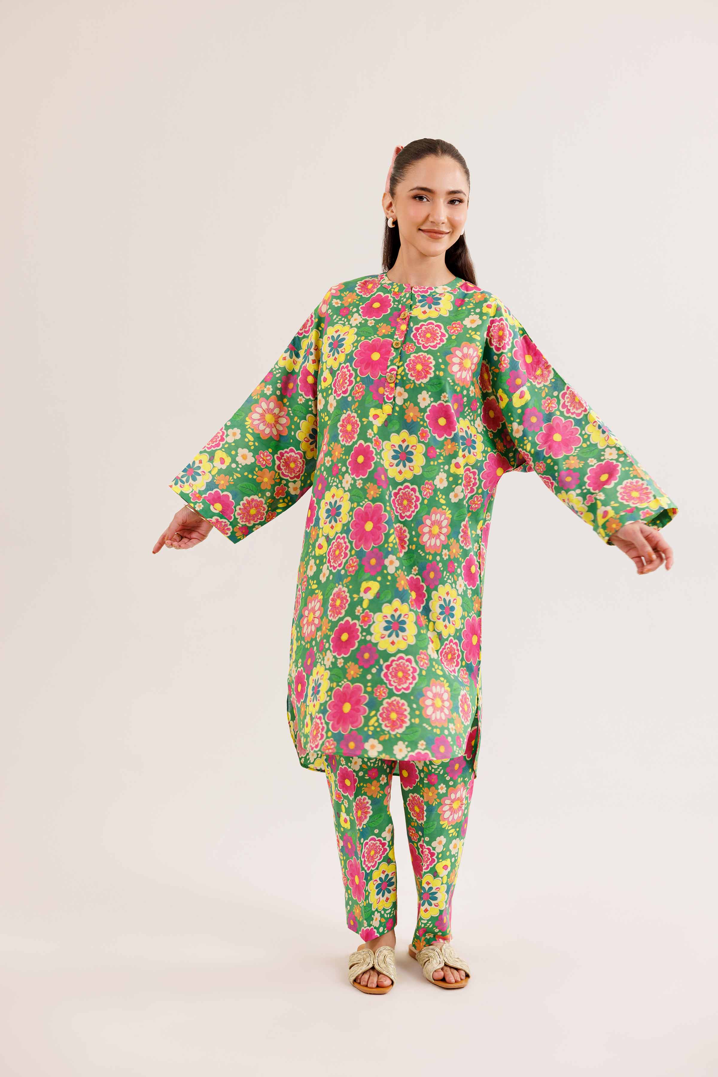 2 Piece - Printed Suit - PE25-323