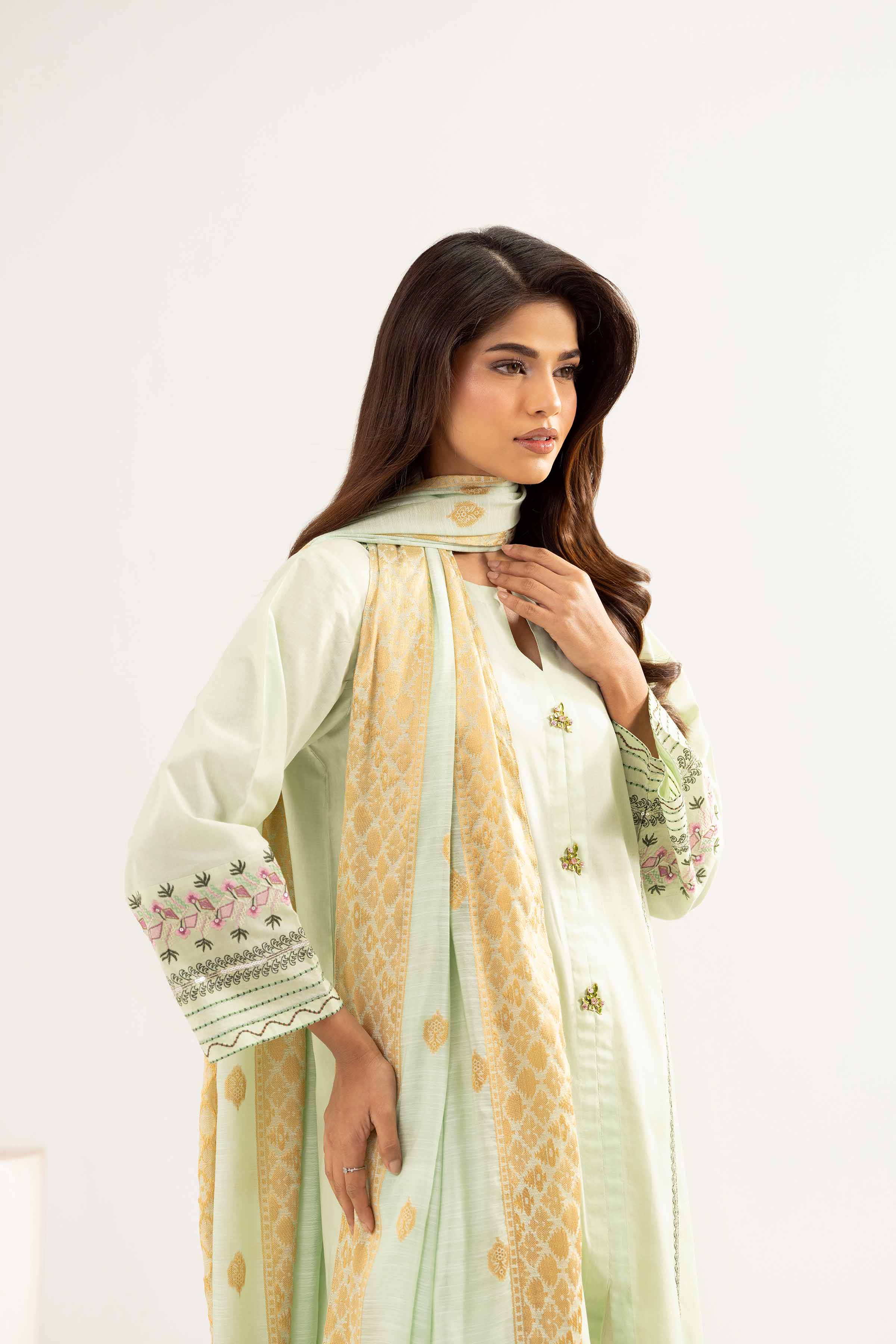 2 Piece - Embroidered Suit - PE25-328 for Women - Pret Collection | Nishat | Shop Online