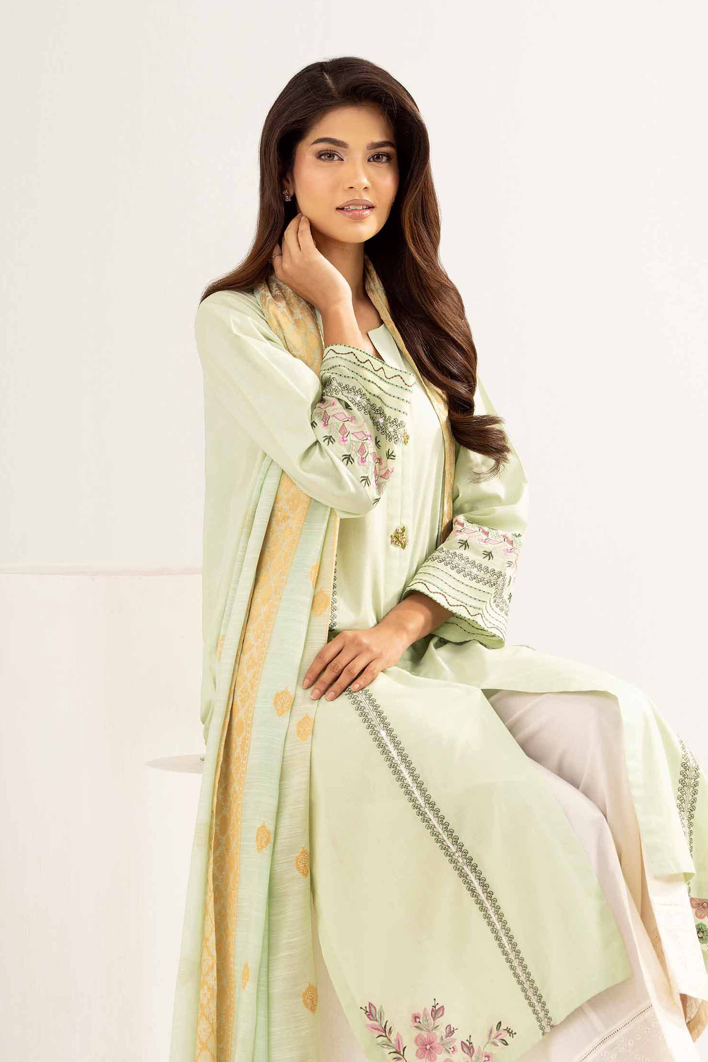 2 Piece - Embroidered Suit - PE25-328 for Women - Pret Collection | Nishat | Shop Online