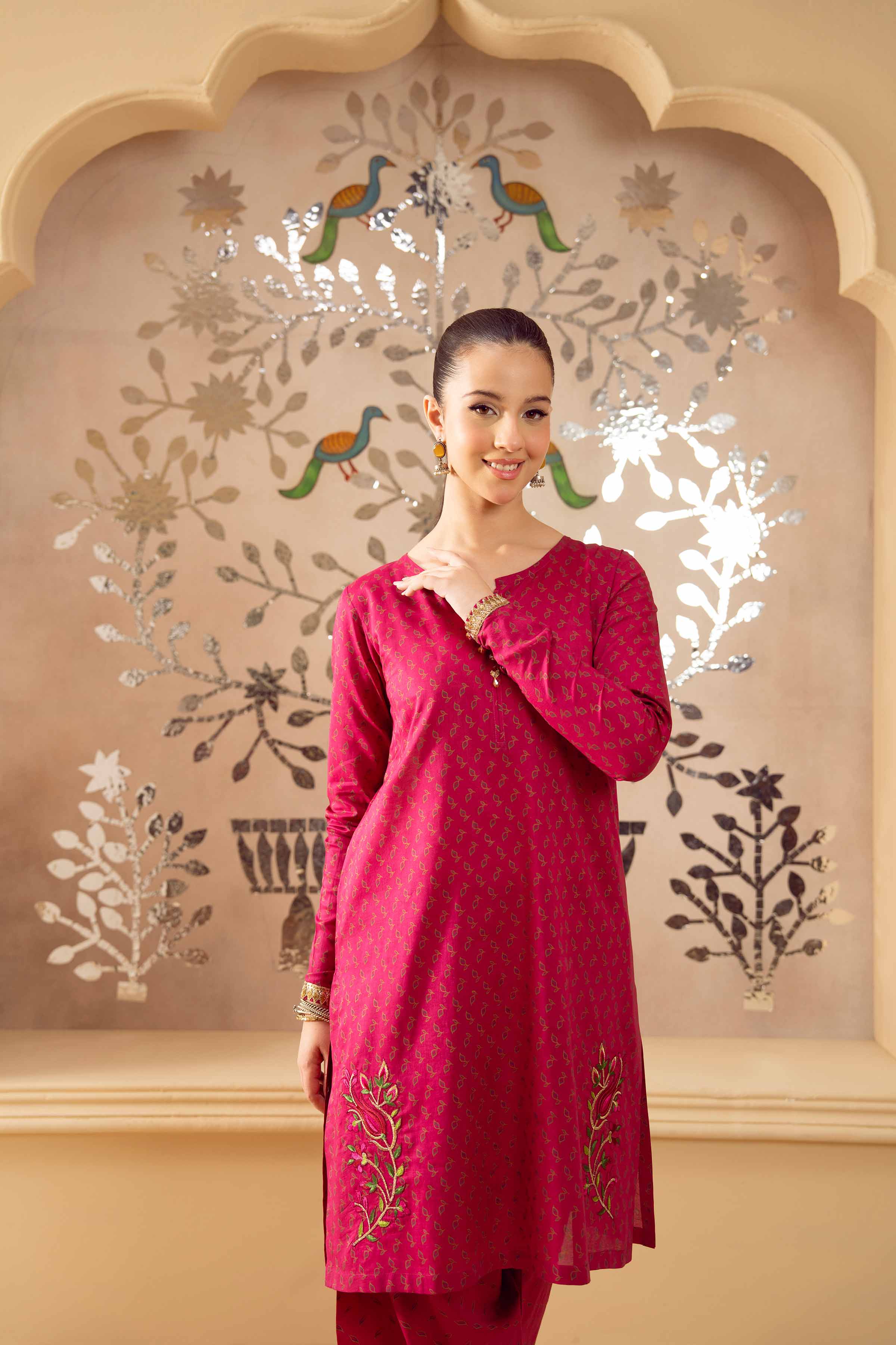2 Piece - Printed Embroidered Suit - PE25-347 for Women - Pret Collection | Nishat | Shop Online