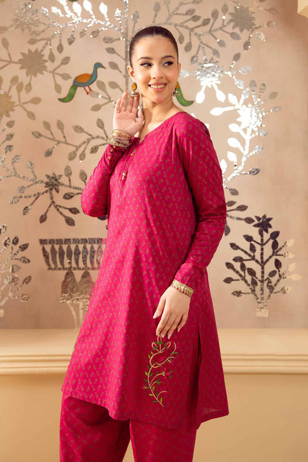 2 Piece - Printed Embroidered Suit - PE25-347 for Women - Pret Collection | Nishat | Shop Online