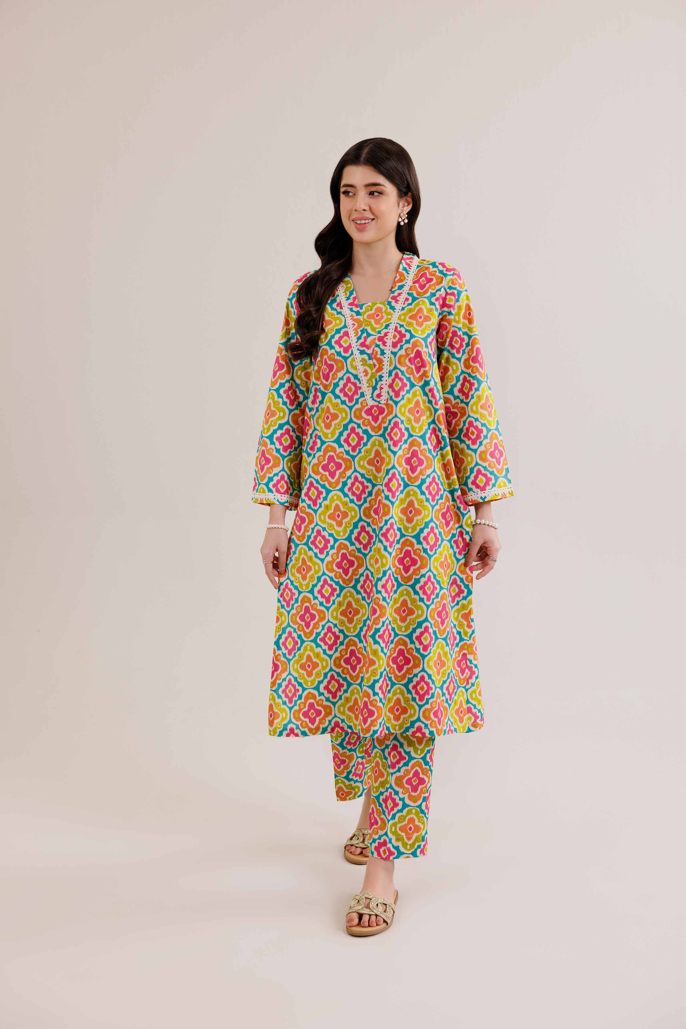 2 Piece - Printed Suit - PE25-373