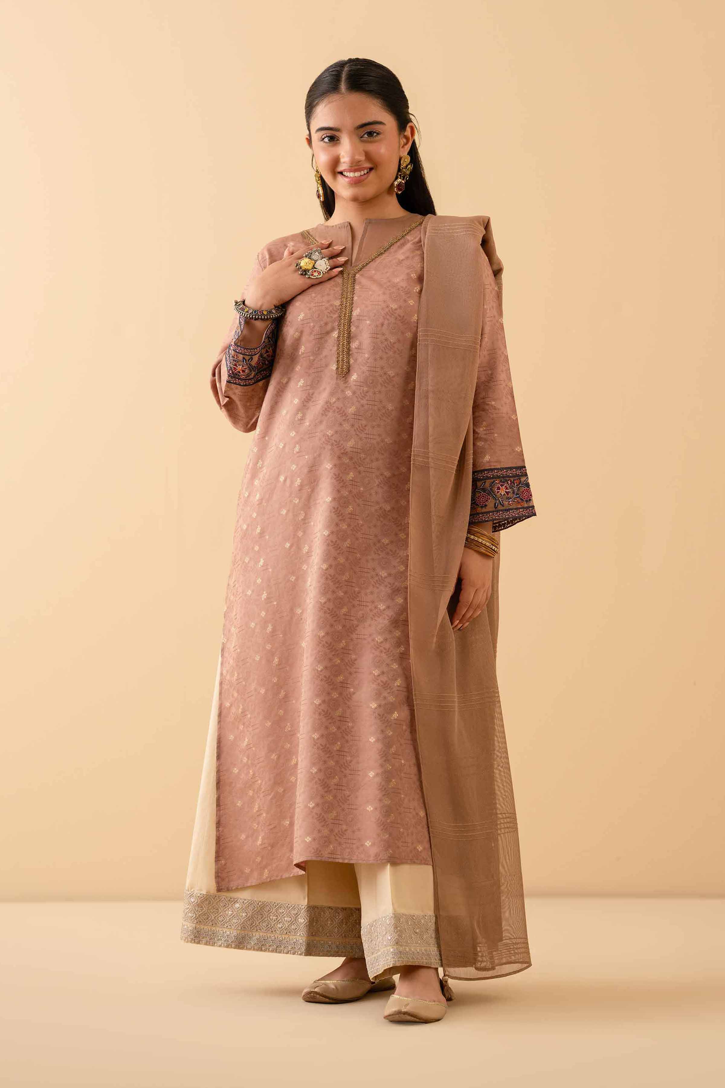 2 Piece - Embroidered Suit - PE25-384 for Women - Pret Collection | Nishat | Shop Online