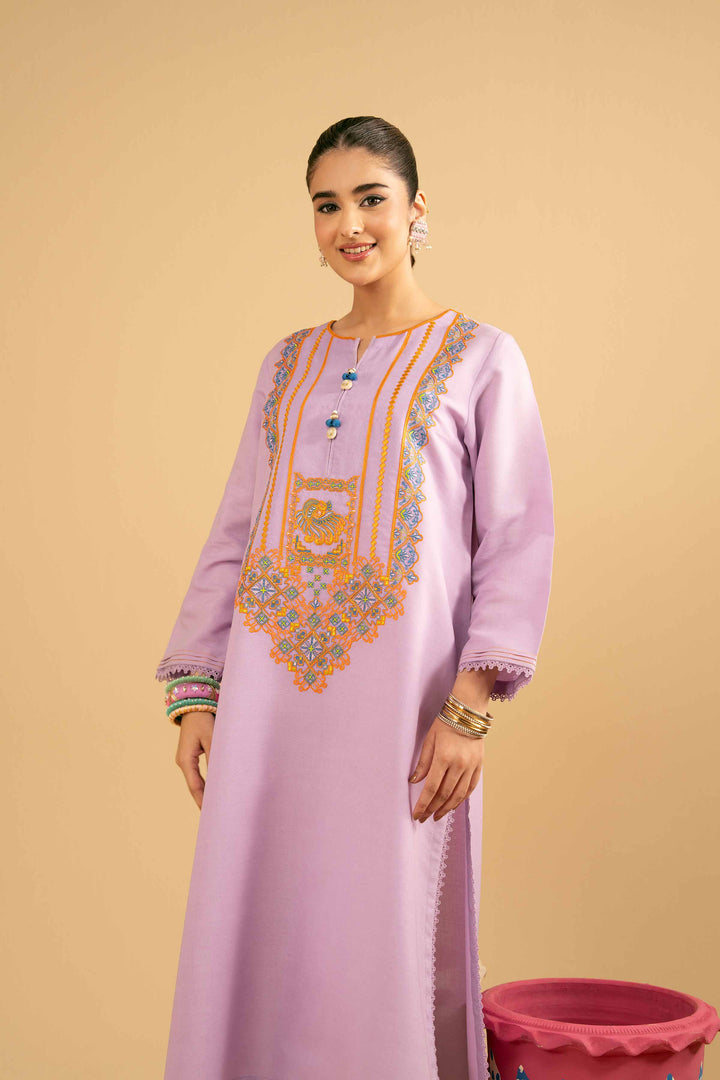 Embroidered Shirt - PE25-385 for Women - Pret Collection | Nishat | Shop Online