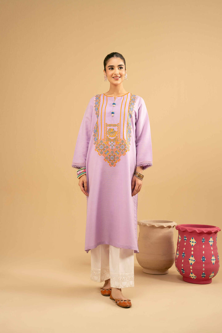 Embroidered Shirt - PE25-385 for Women - Pret Collection | Nishat | Shop Online