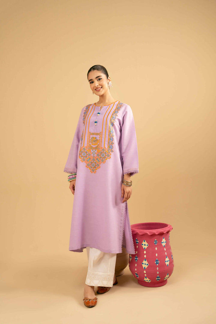 Embroidered Shirt - PE25-385 for Women - Pret Collection | Nishat | Shop Online