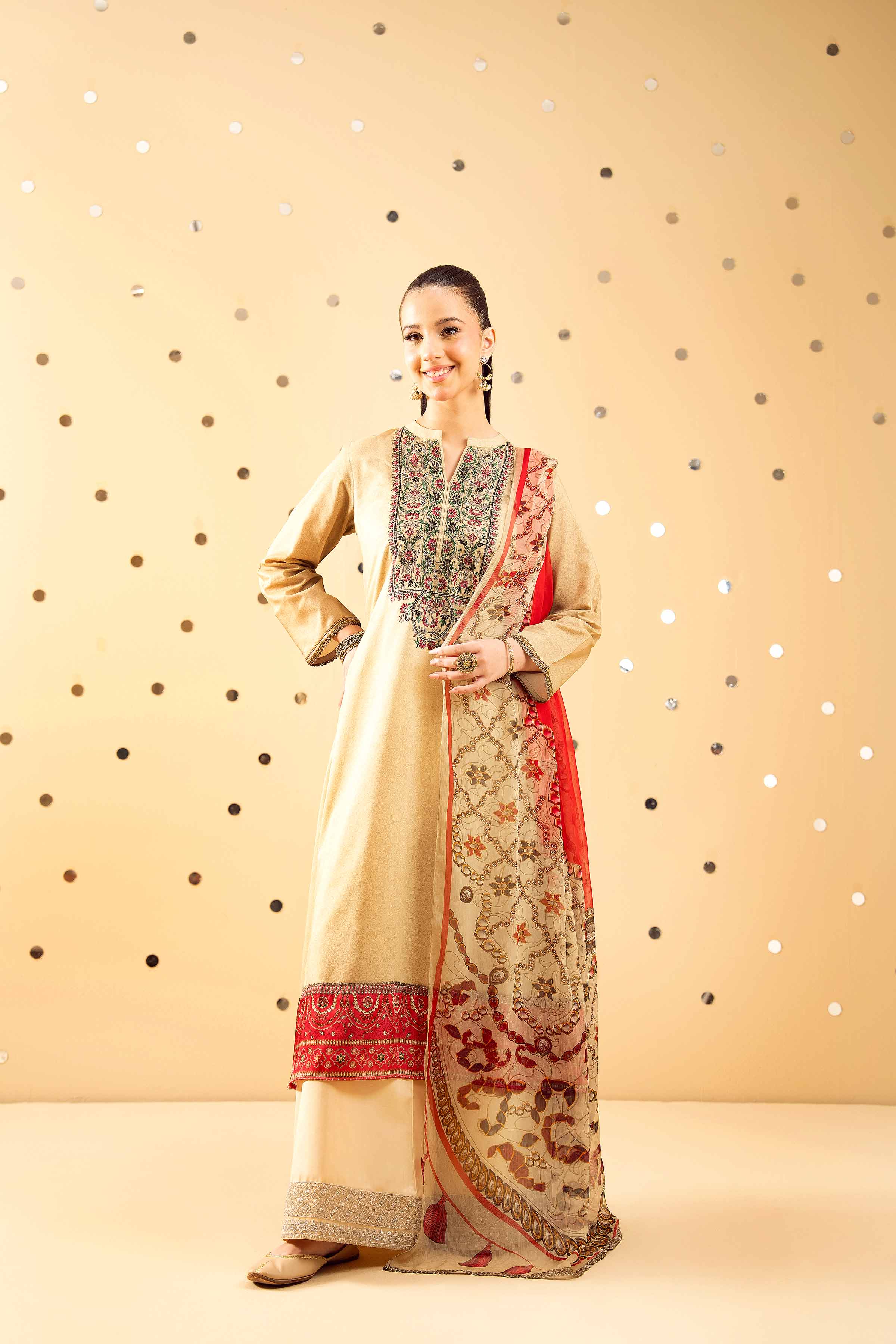 2 Piece - Printed Embroidered Suit - PE25-391 for Women - Pret Collection | Nishat | Shop Online
